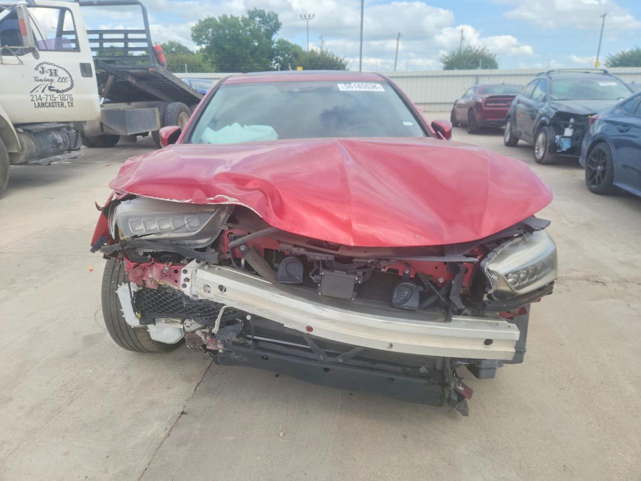 2020 Acura Tlx Technology Красный vin: 19UUB1F52LA007391