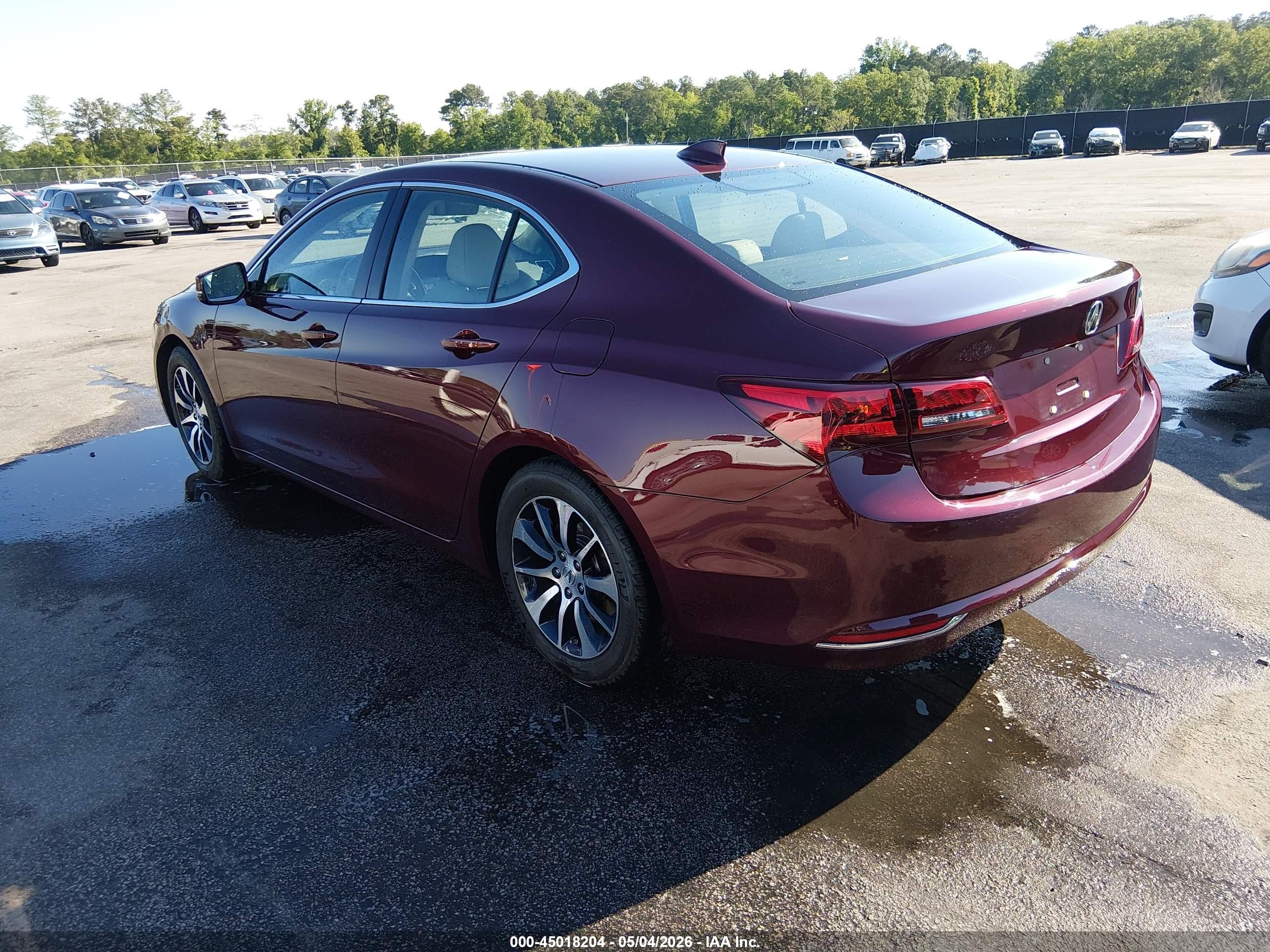 2015 Acura Tlx Tech Burgundy vin: 19UUB1F53FA011681