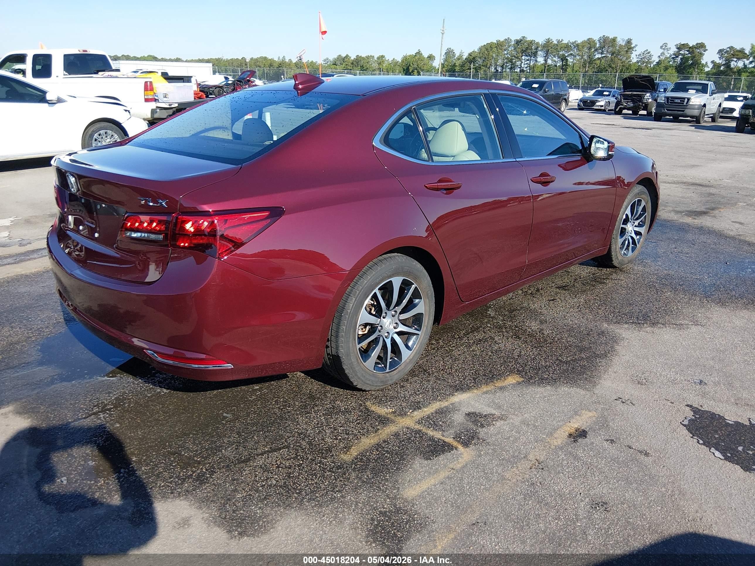 2015 Acura Tlx Tech Burgundy vin: 19UUB1F53FA011681