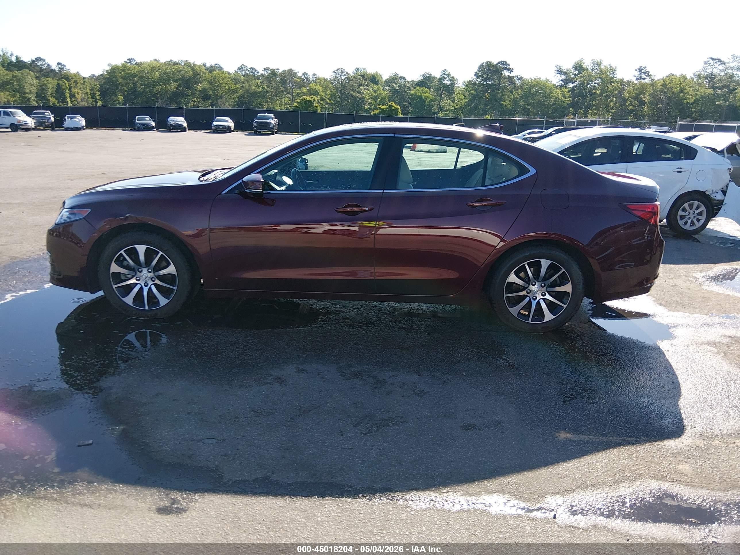 2015 Acura Tlx Tech Burgundy vin: 19UUB1F53FA011681