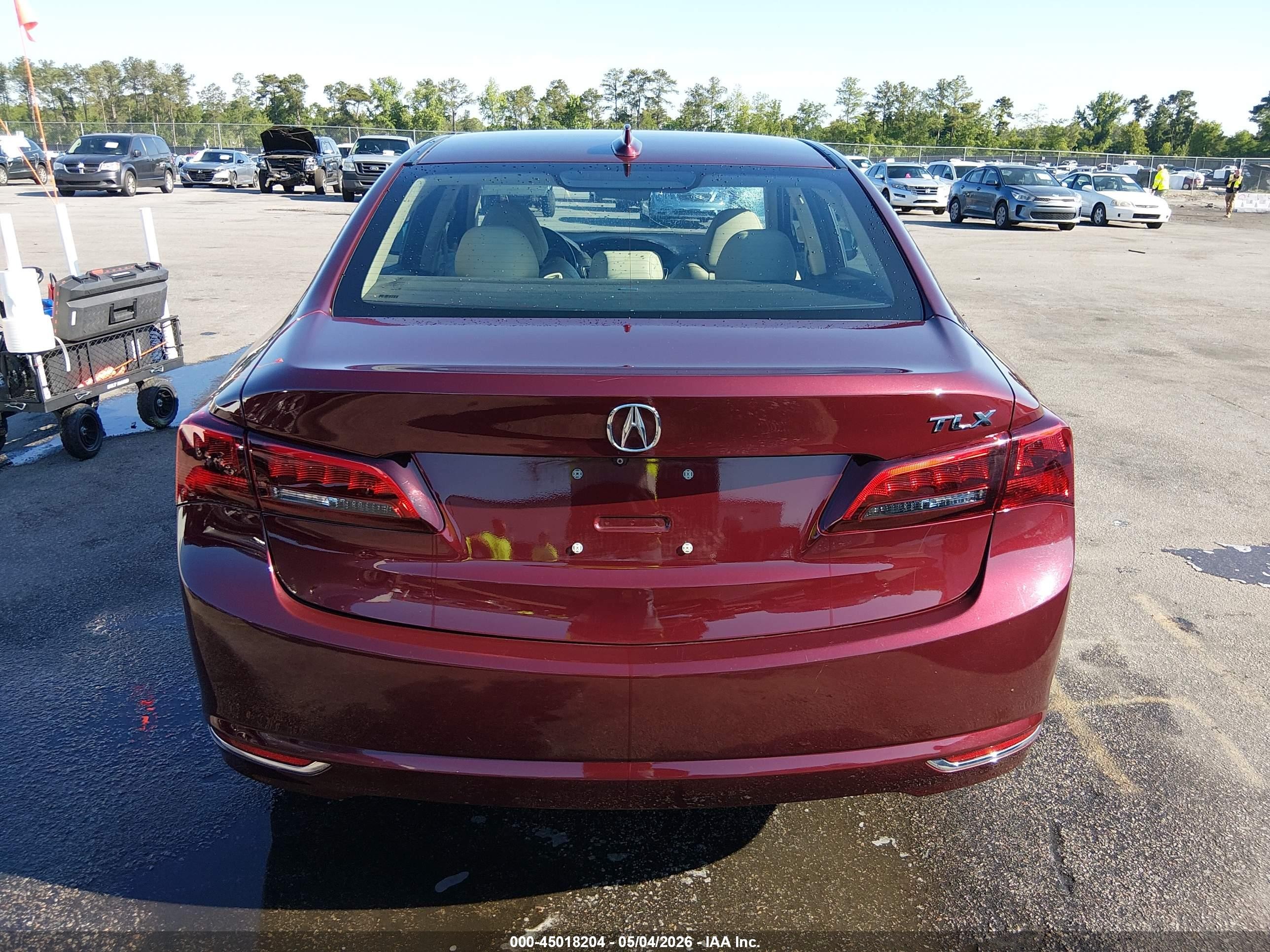 2015 Acura Tlx Tech Burgundy vin: 19UUB1F53FA011681