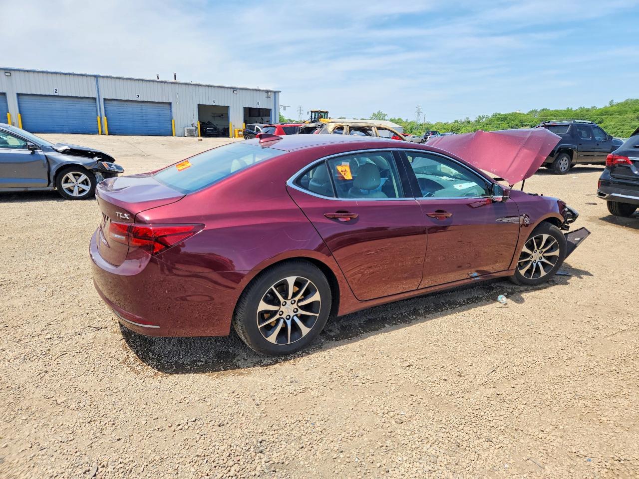 2015 Acura Tlx Tech Burgundy vin: 19UUB1F56FA003915