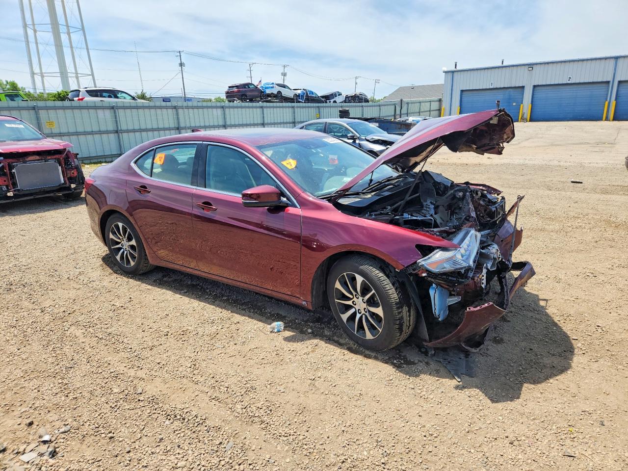 2015 Acura Tlx Tech Burgundy vin: 19UUB1F56FA003915