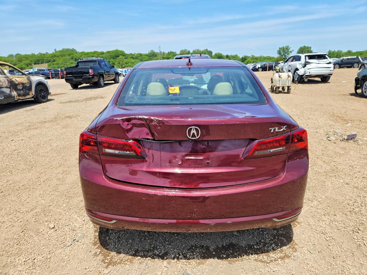 2015 Acura Tlx Tech Burgundy vin: 19UUB1F56FA003915