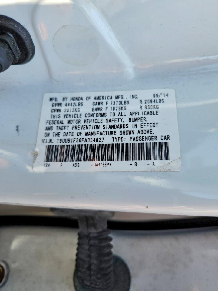 2015 Acura Tlx Tech Белый vin: 19UUB1F56FA004627