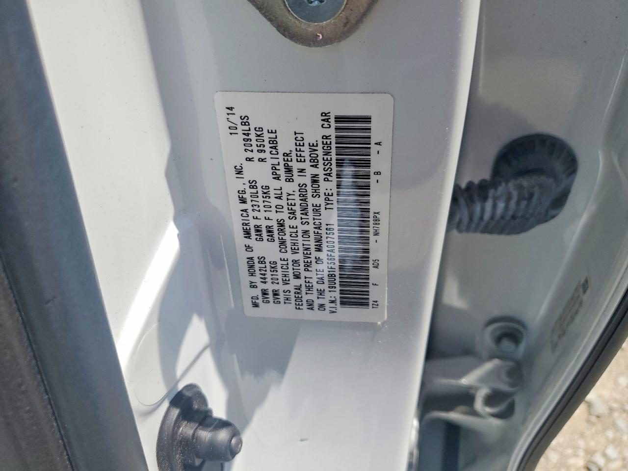 2015 Acura Tlx Tech White vin: 19UUB1F56FA007561
