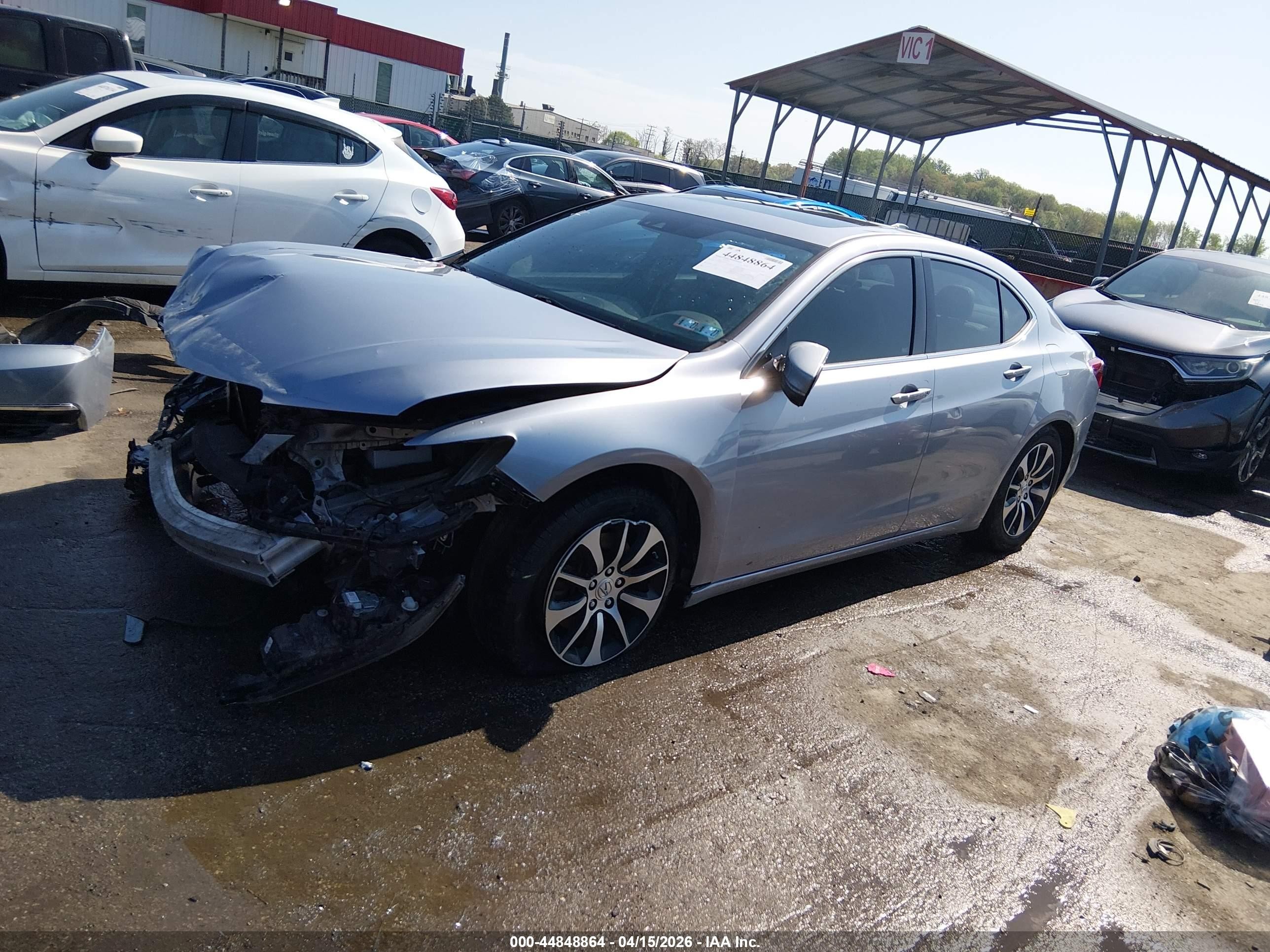 2015 Acura Tlx Tech Серебряный vin: 19UUB1F56FA027518