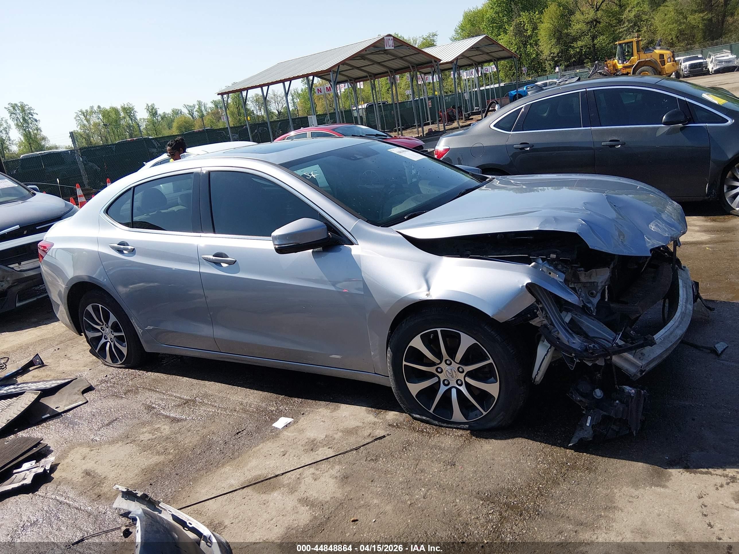 2015 Acura Tlx Tech Серебряный vin: 19UUB1F56FA027518