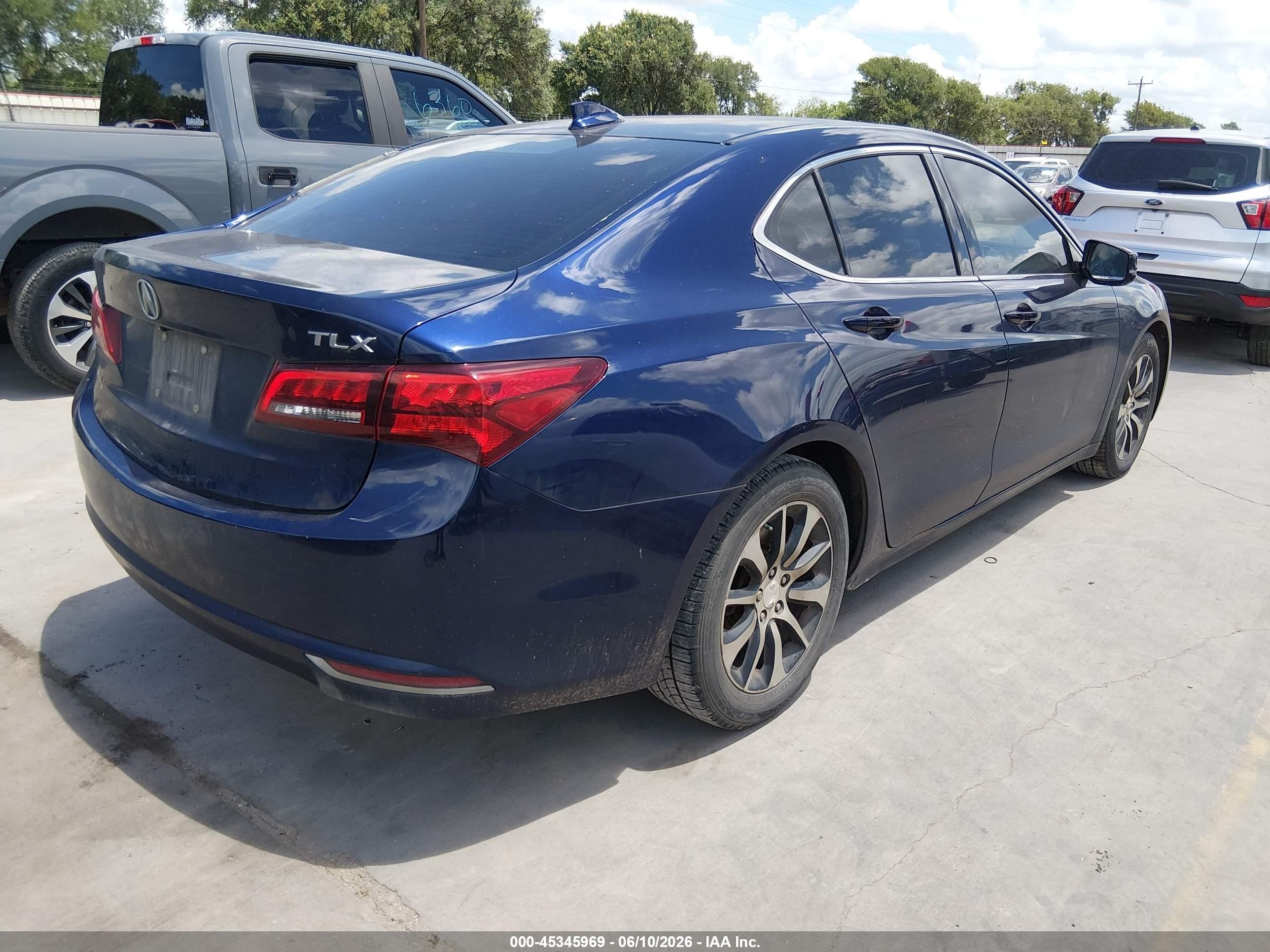 2015 Acura Tlx Tech Dark Blue vin: 19UUB1F57FA009030