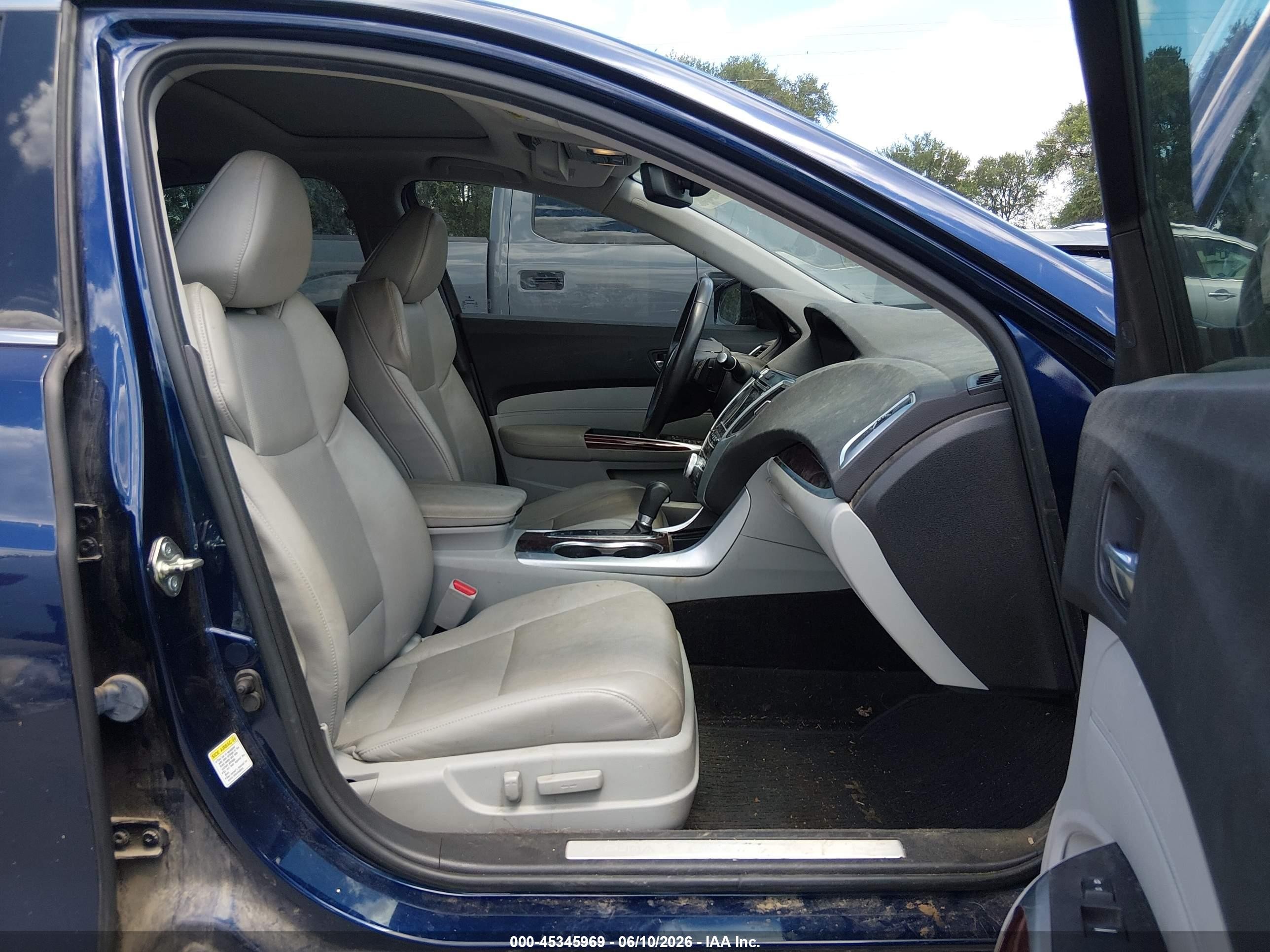 2015 Acura Tlx Tech Dark Blue vin: 19UUB1F57FA009030