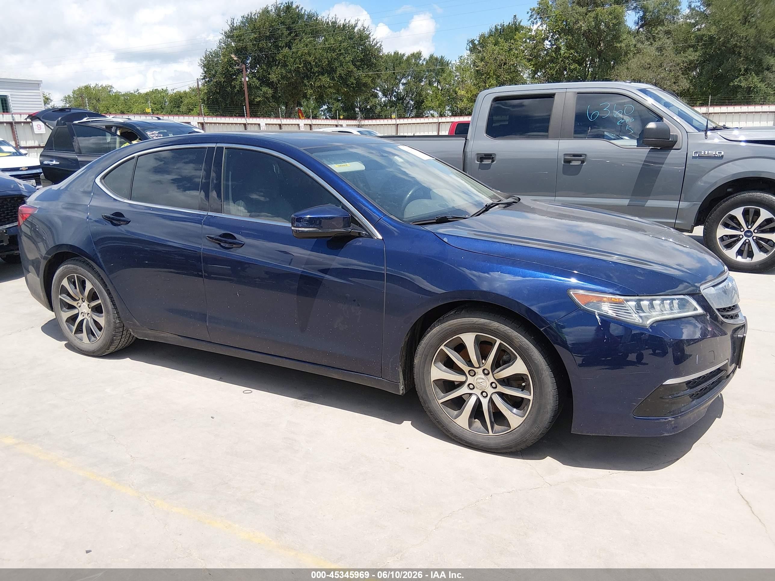 2015 Acura Tlx Tech Dark Blue vin: 19UUB1F57FA009030