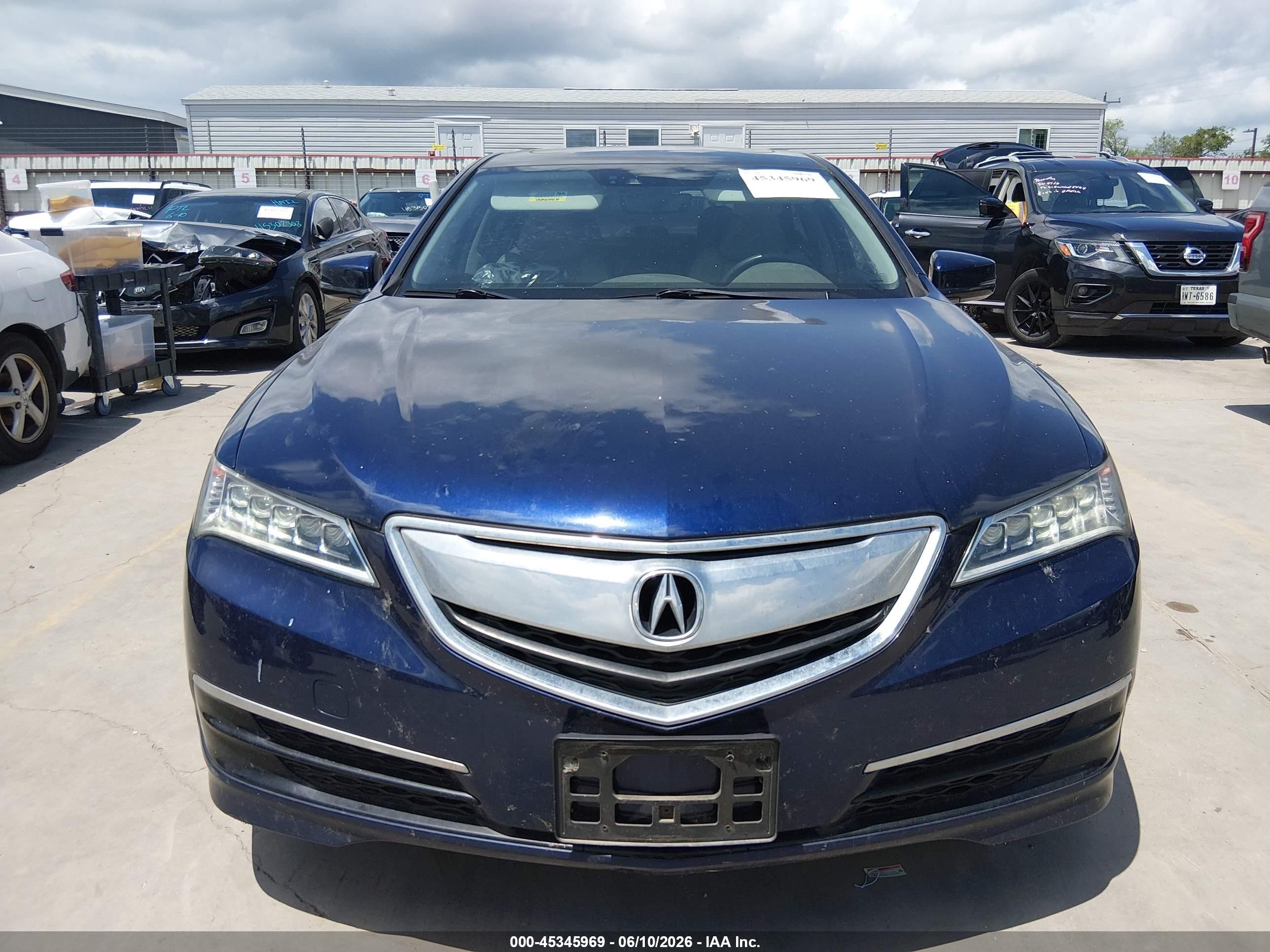 2015 Acura Tlx Tech Dark Blue vin: 19UUB1F57FA009030