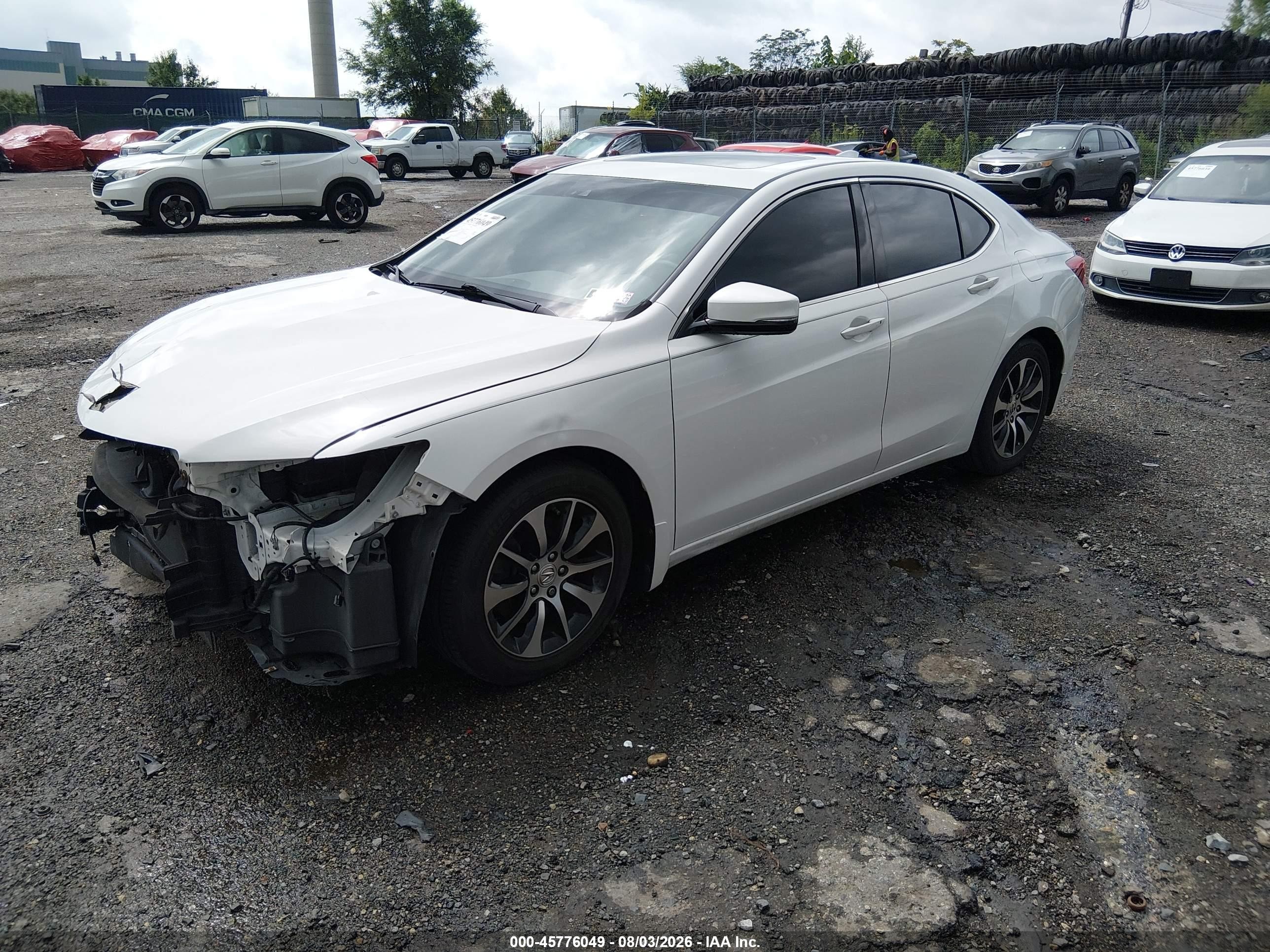 2015 Acura Tlx Tech White vin: 19UUB1F57FA012767
