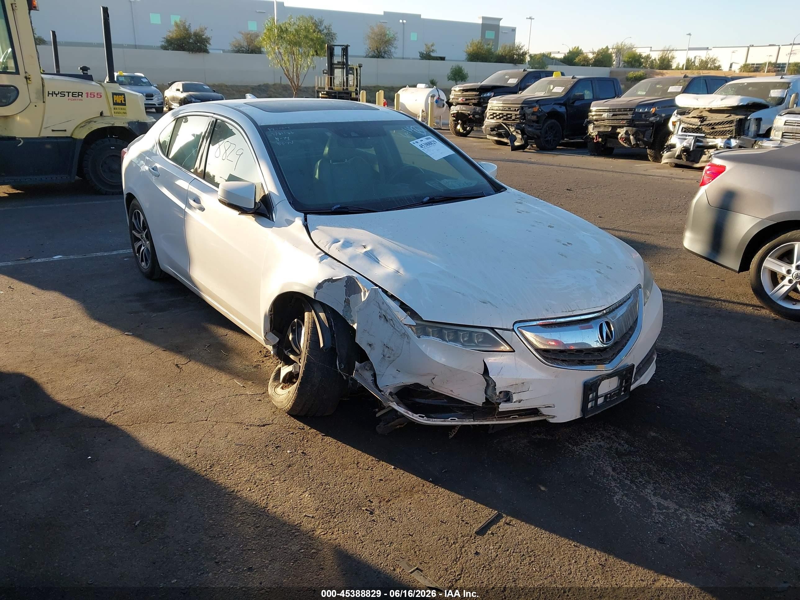 2015 Acura Tlx Tech White vin: 19UUB1F57FA021064
