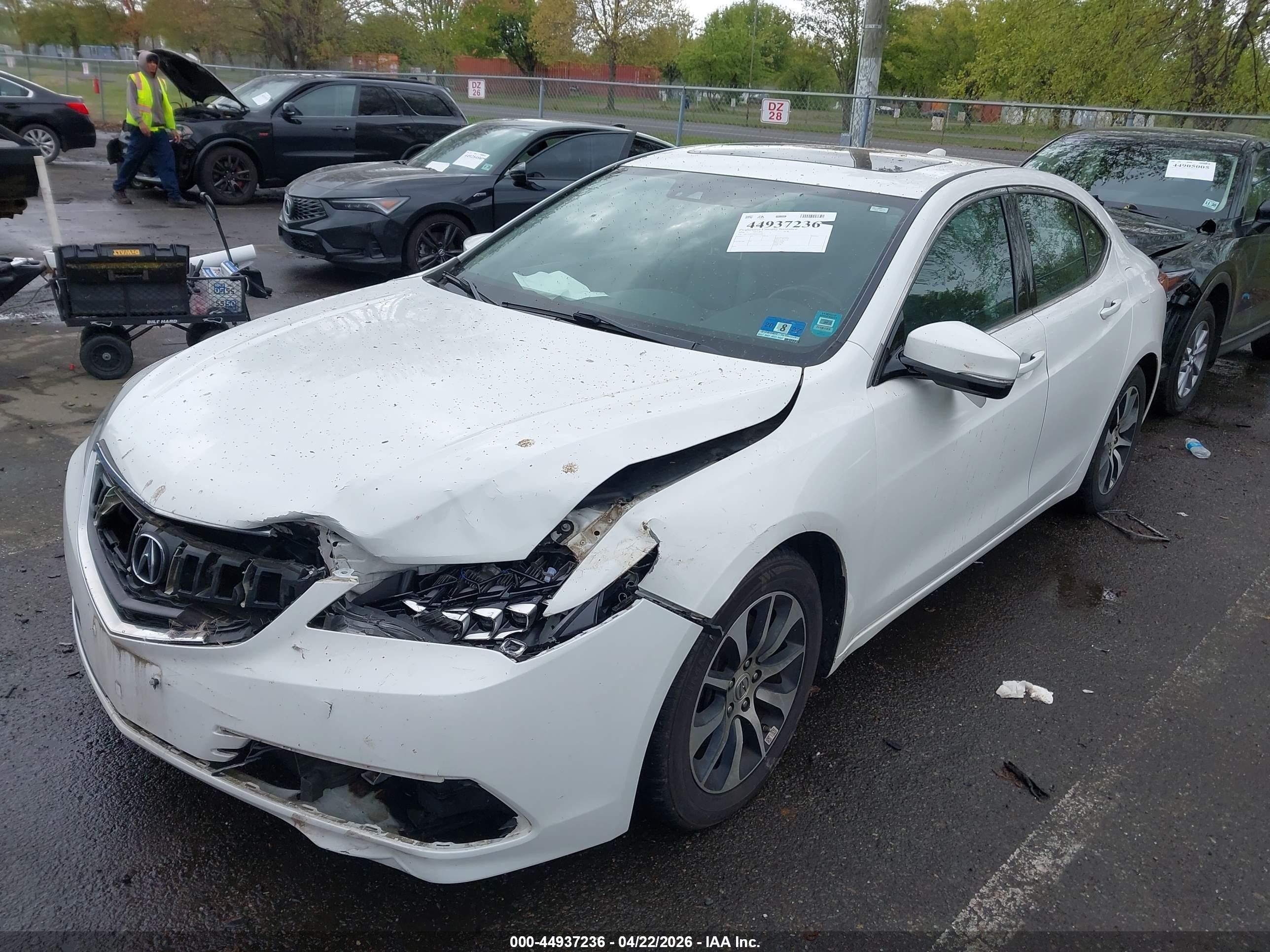 2016 Acura Tlx Tech White vin: 19UUB1F57GA014584