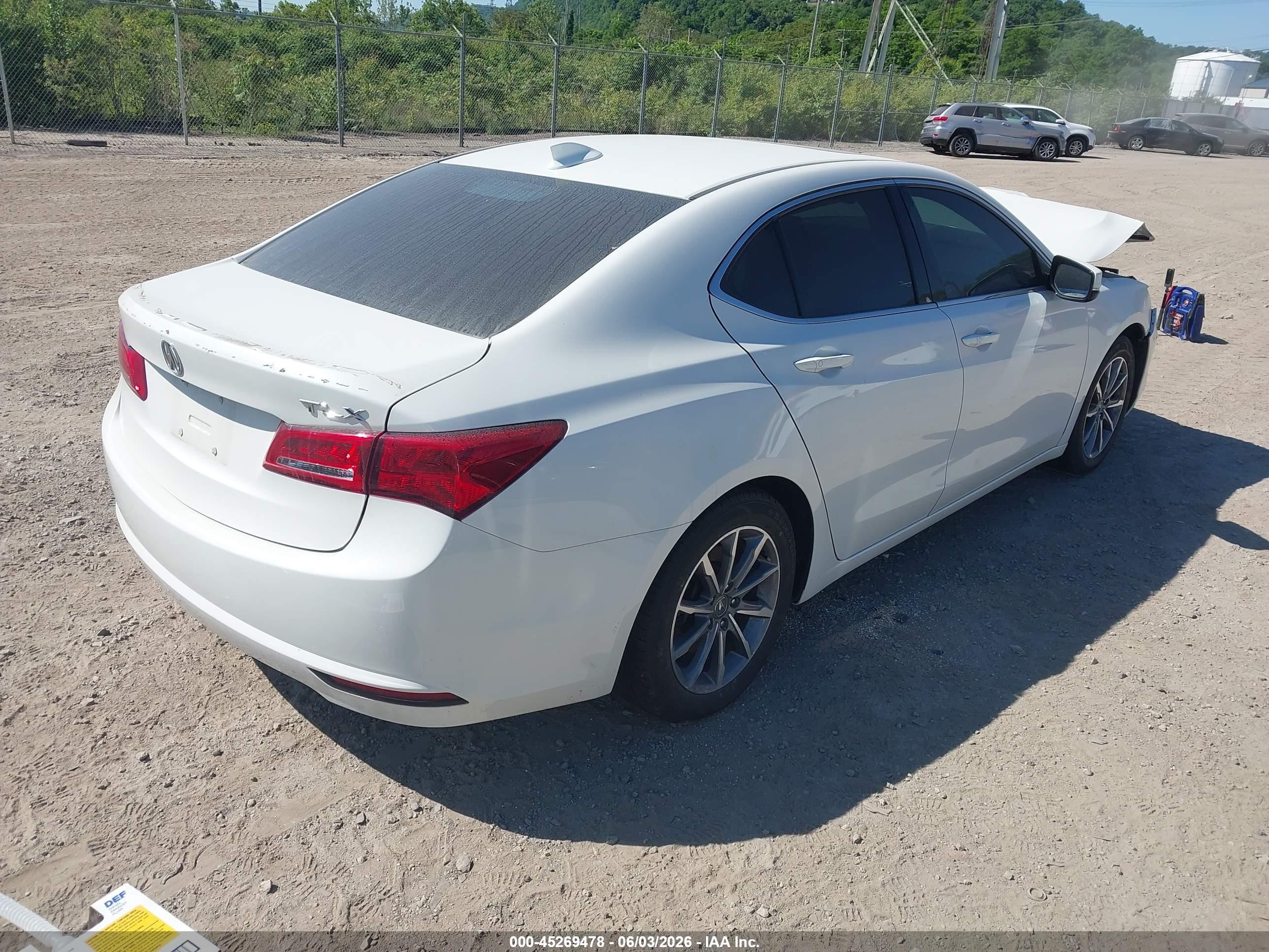 2018 Acura Tlx Tech Pkg White vin: 19UUB1F57JA002538