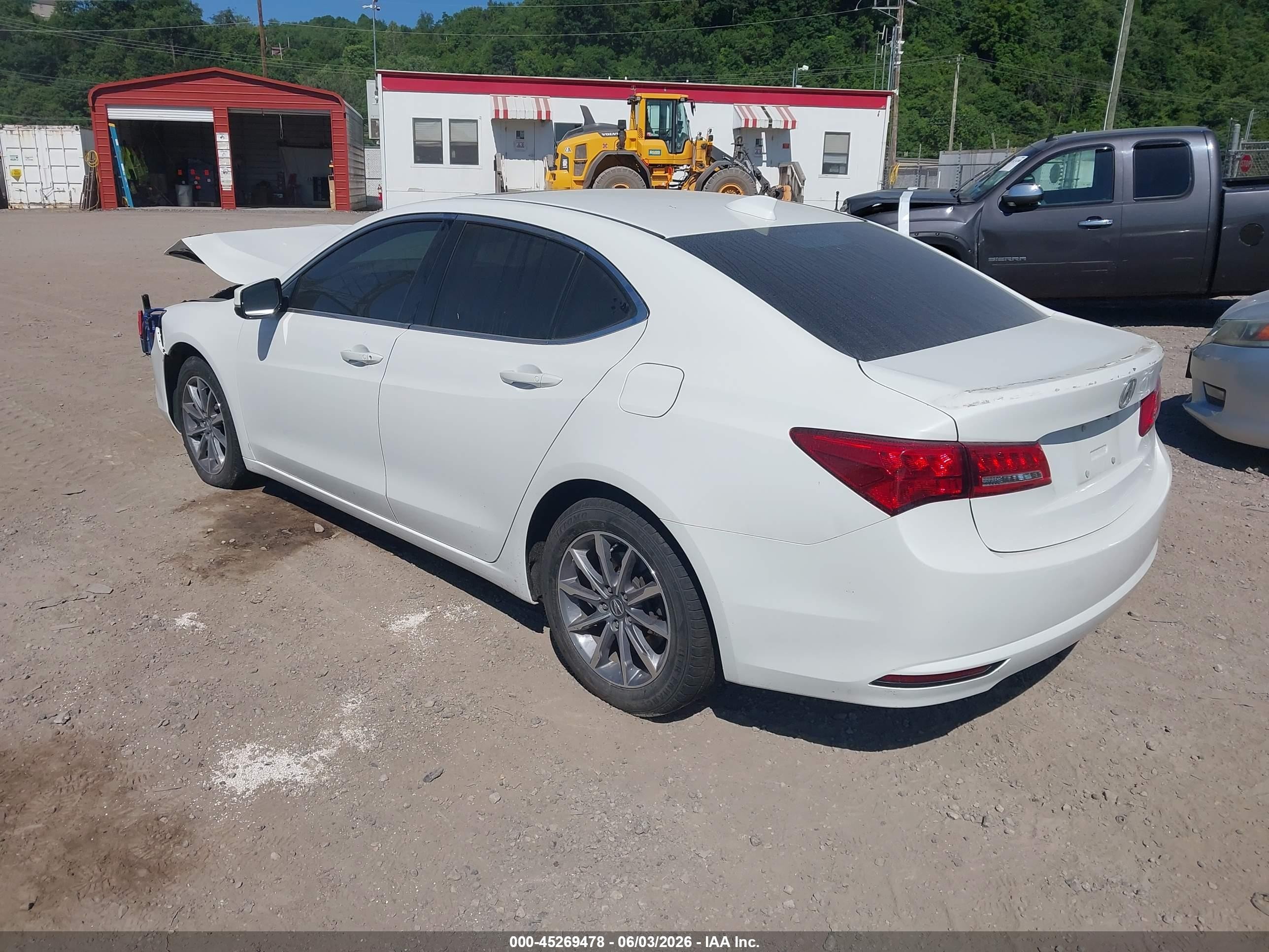 2018 Acura Tlx Tech Pkg White vin: 19UUB1F57JA002538