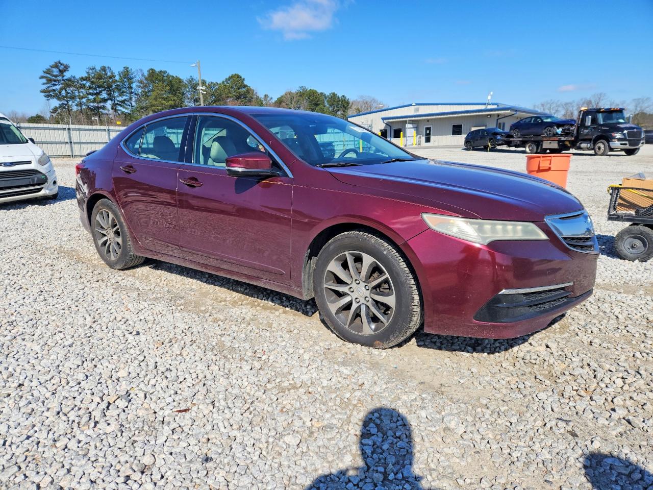 2015 Acura Tlx Tech Burgundy vin: 19UUB1F58FA001681