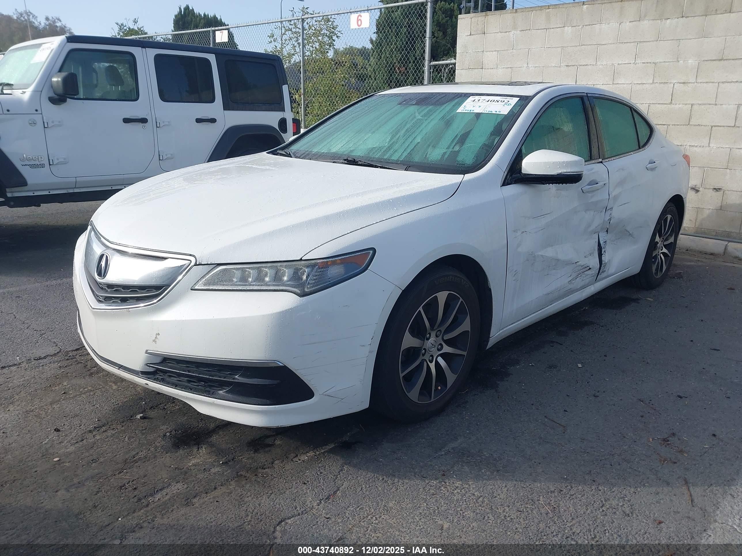 2015 Acura Tlx Tech White vin: 19UUB1F58FA010221