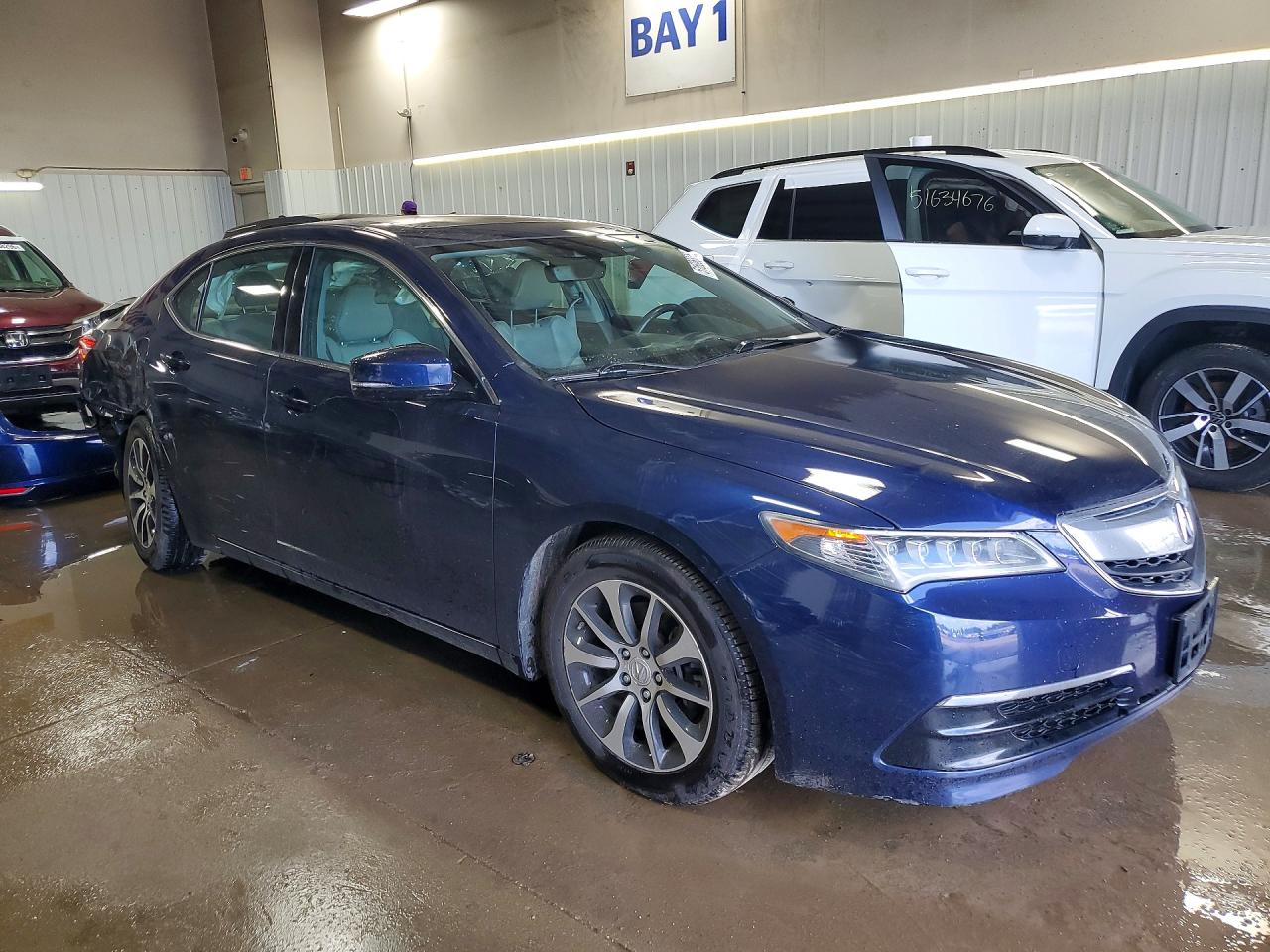 2015 Acura Tlx Tech Синий vin: 19UUB1F59FA003262