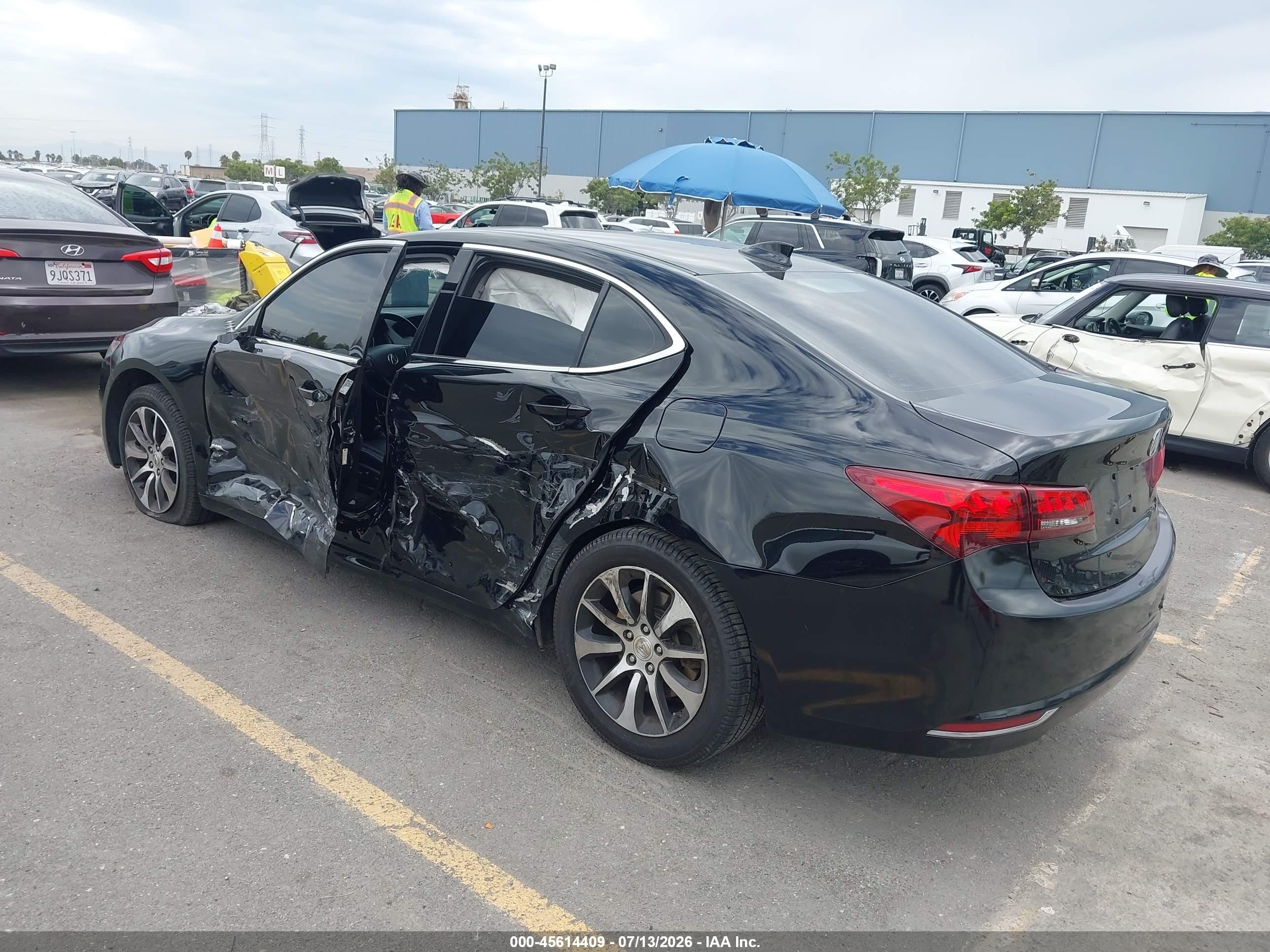2015 Acura Tlx Tech Черный vin: 19UUB1F59FA029537