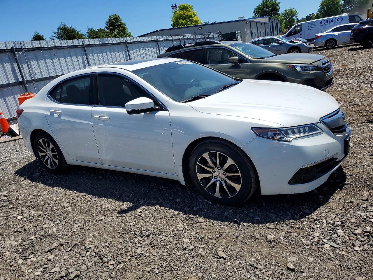 2015 Acura Tlx Tech Белый vin: 19UUB1F5XFA013265