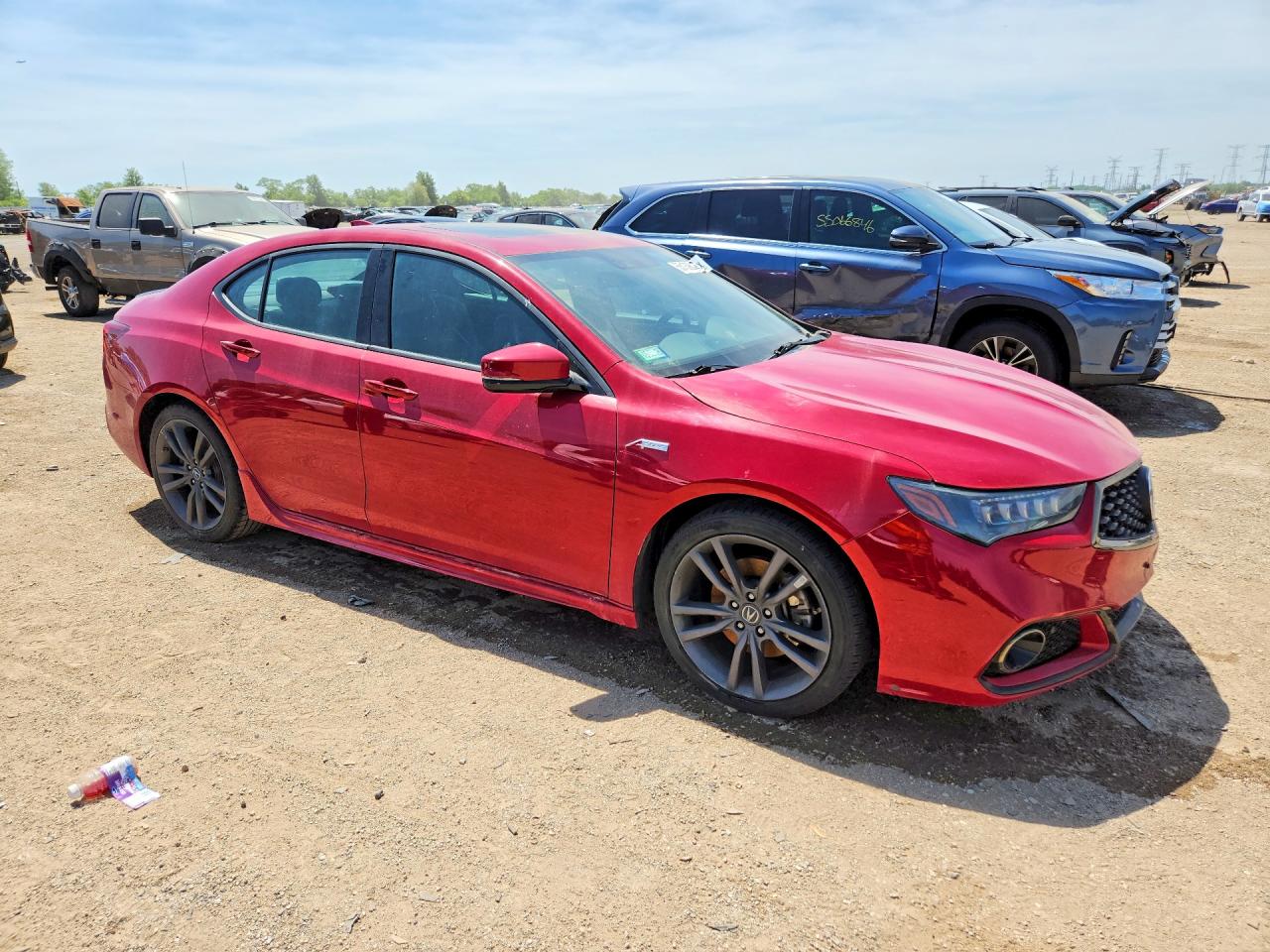 2019 Acura Tlx Technology Red vin: 19UUB1F63KA004426