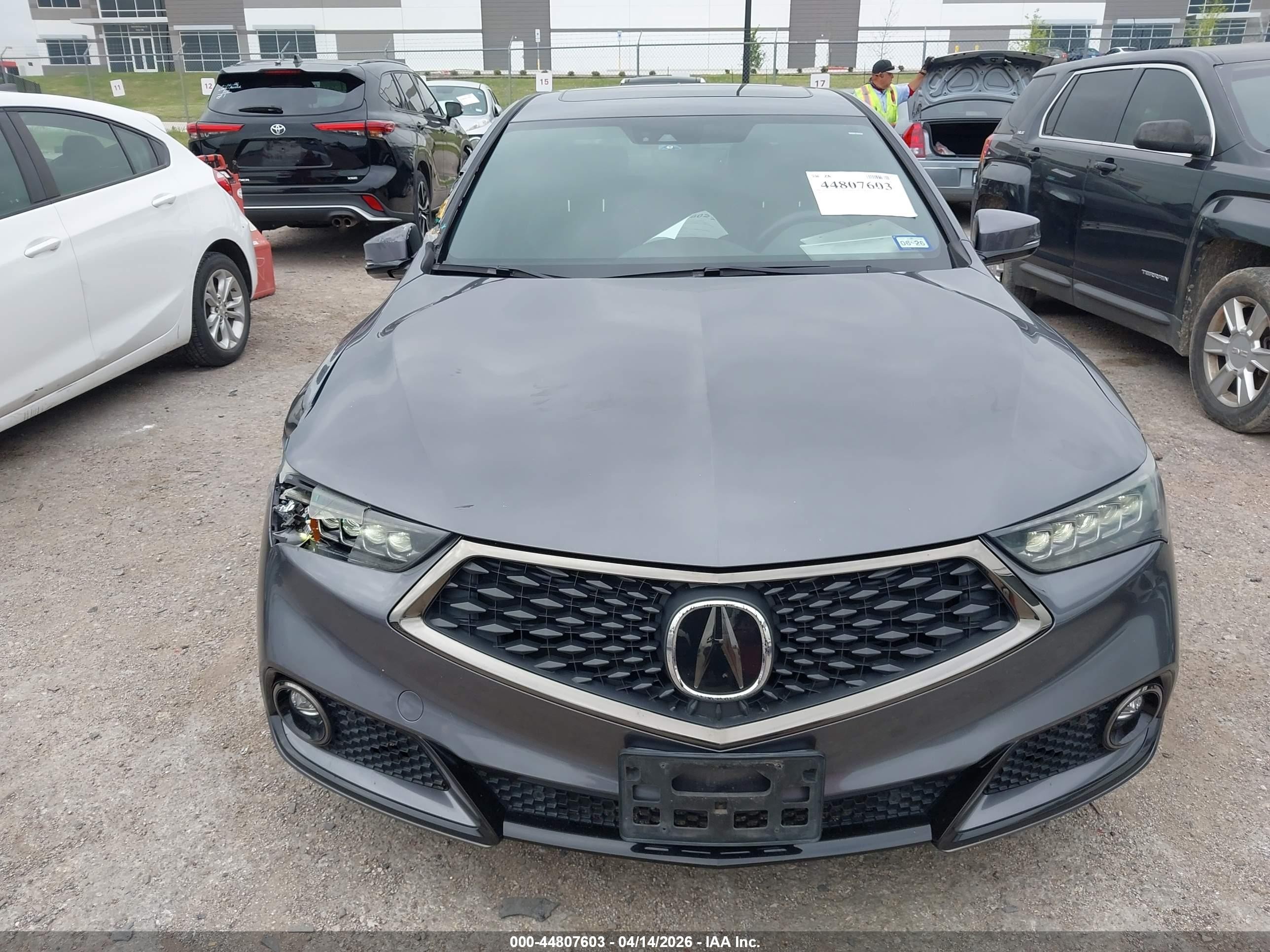 2020 Acura Tlx A-spec/a-spec W/red Leather Gray vin: 19UUB1F68LA006884