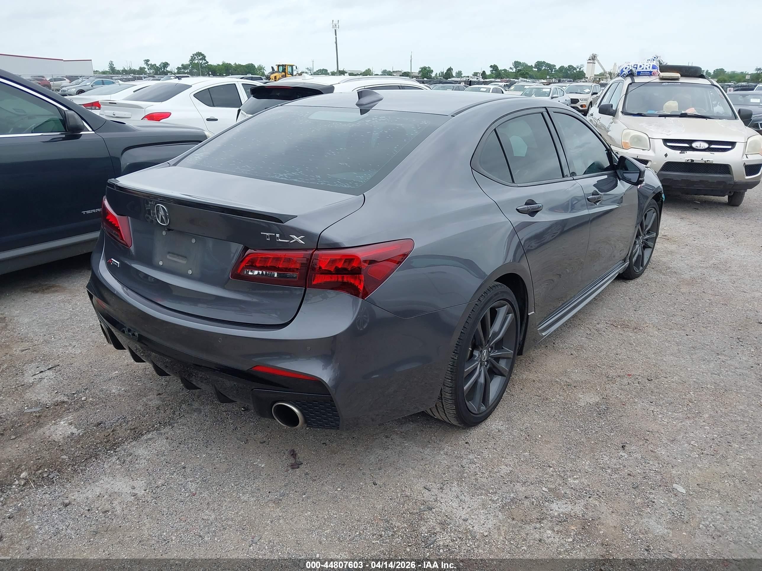 2020 Acura Tlx A-spec/a-spec W/red Leather Gray vin: 19UUB1F68LA006884