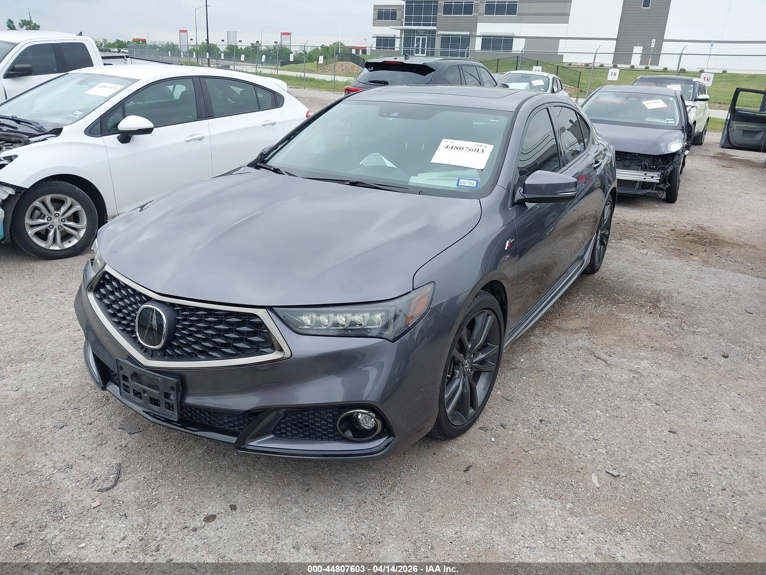 2020 Acura Tlx A-spec/a-spec W/red Leather Gray vin: 19UUB1F68LA006884