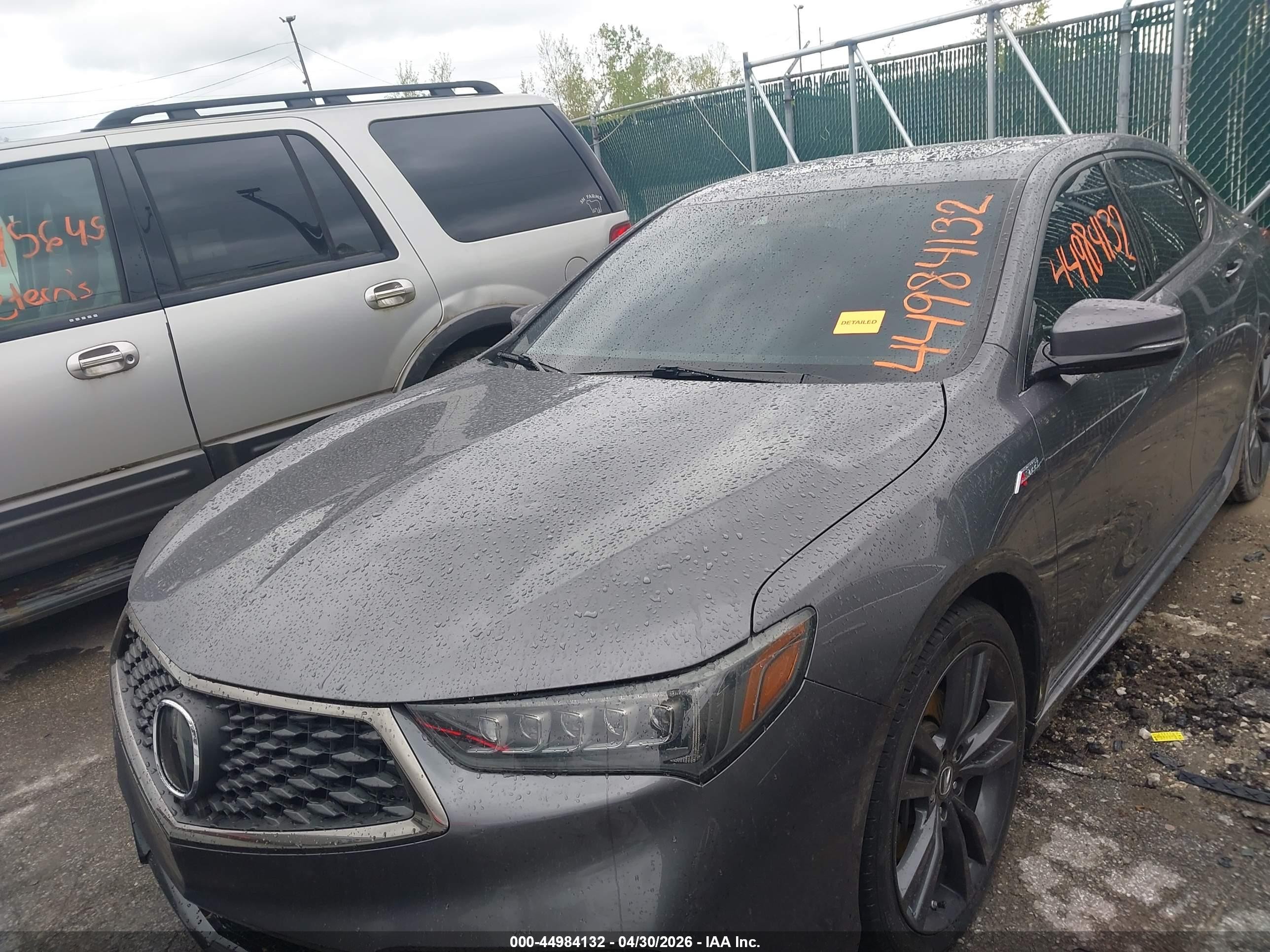 2020 Acura Tlx A-spec/a-spec W/red Leather Серый vin: 19UUB1F69LA008191