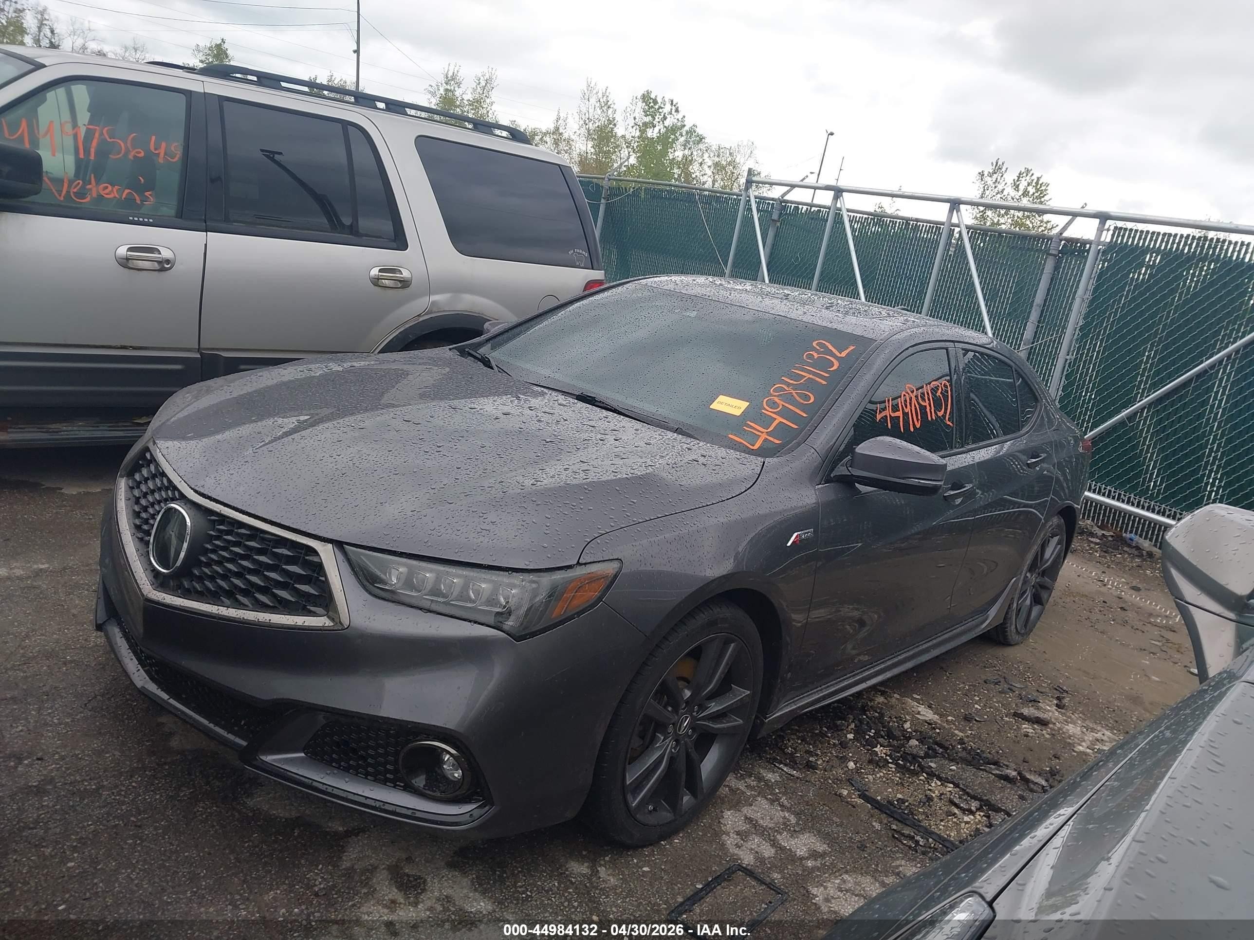 2020 Acura Tlx A-spec/a-spec W/red Leather Серый vin: 19UUB1F69LA008191