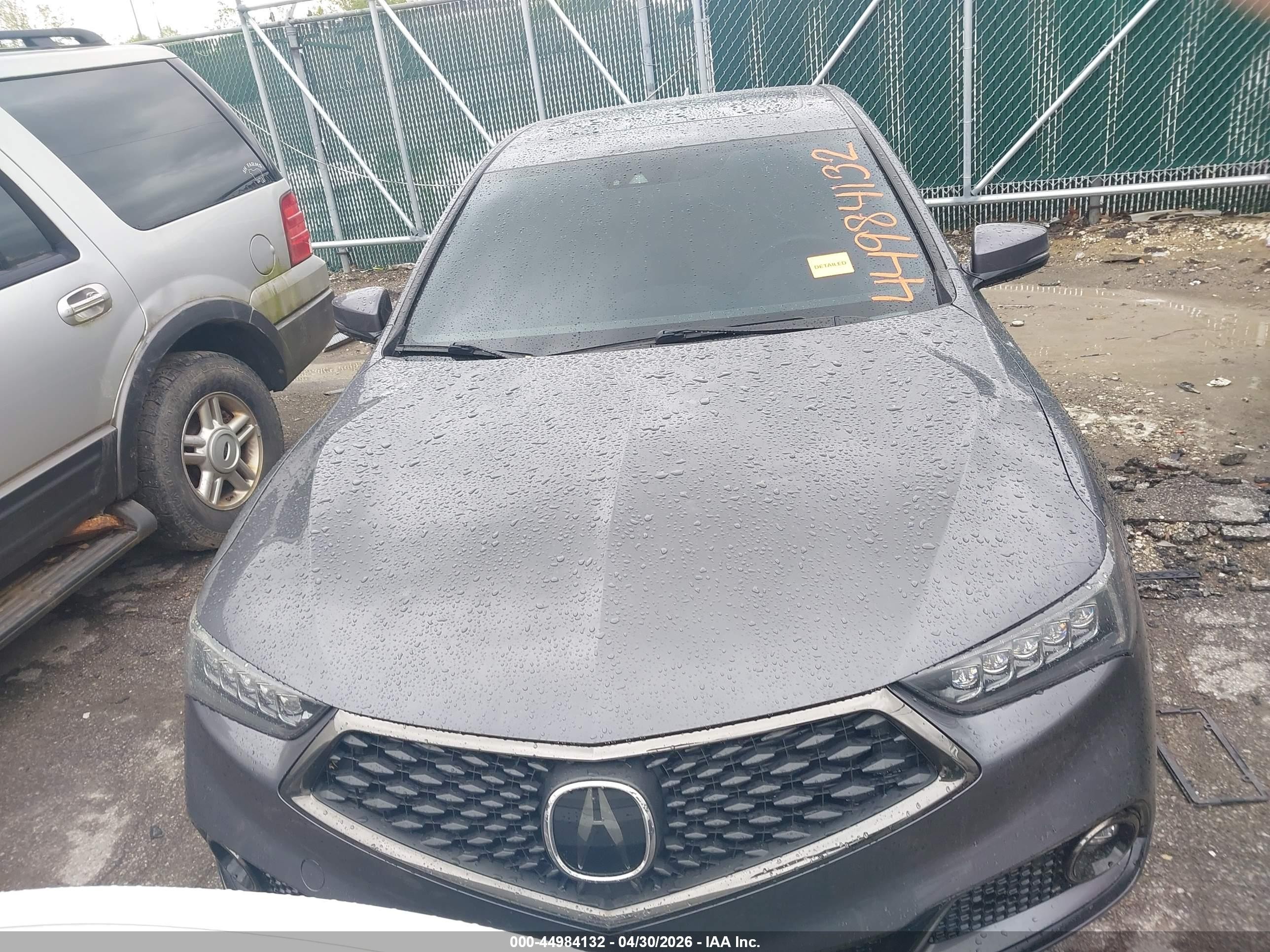 2020 Acura Tlx A-spec/a-spec W/red Leather Серый vin: 19UUB1F69LA008191