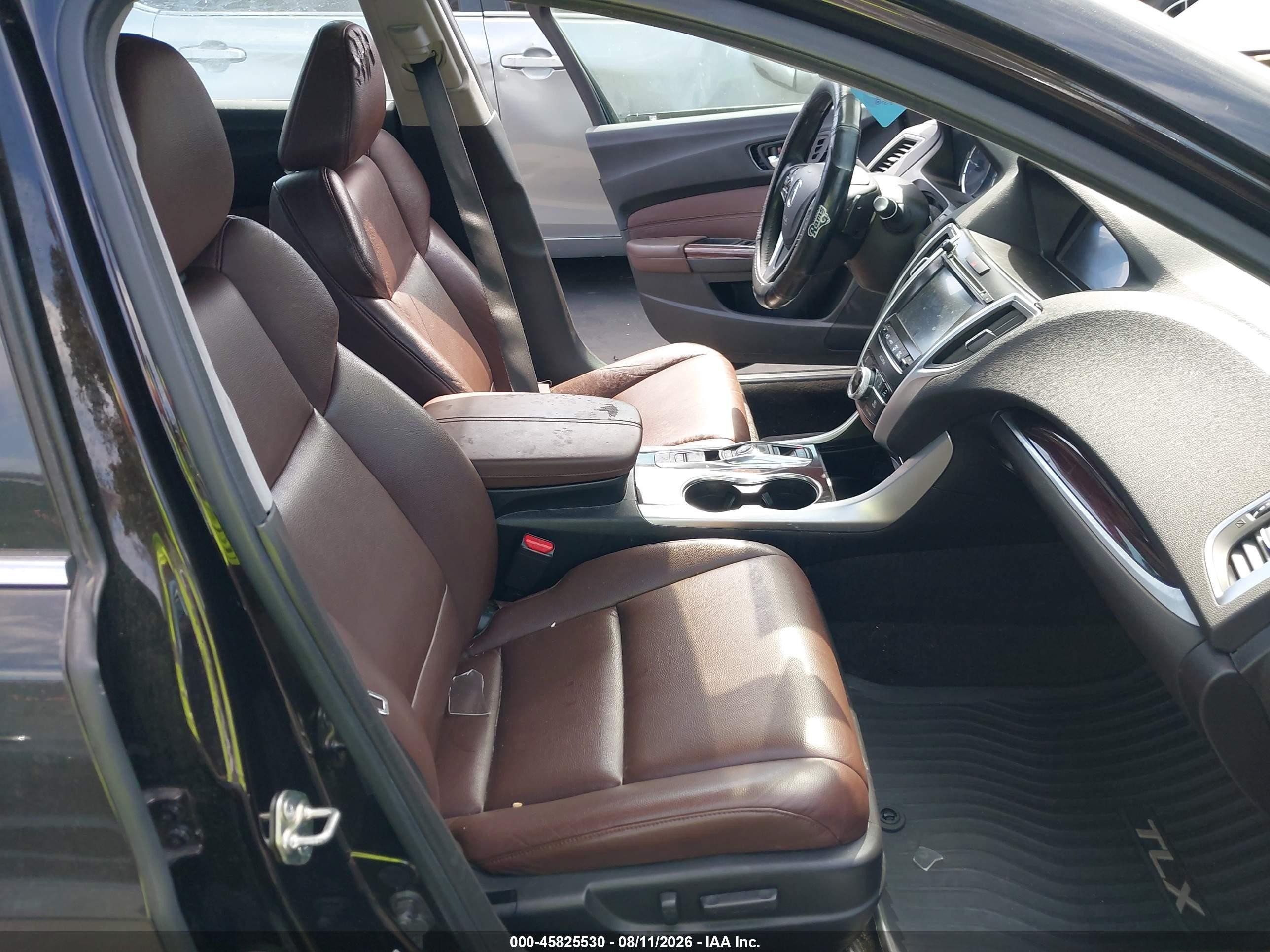 2015 Acura Tlx V6 Black vin: 19UUB2F30FA009746