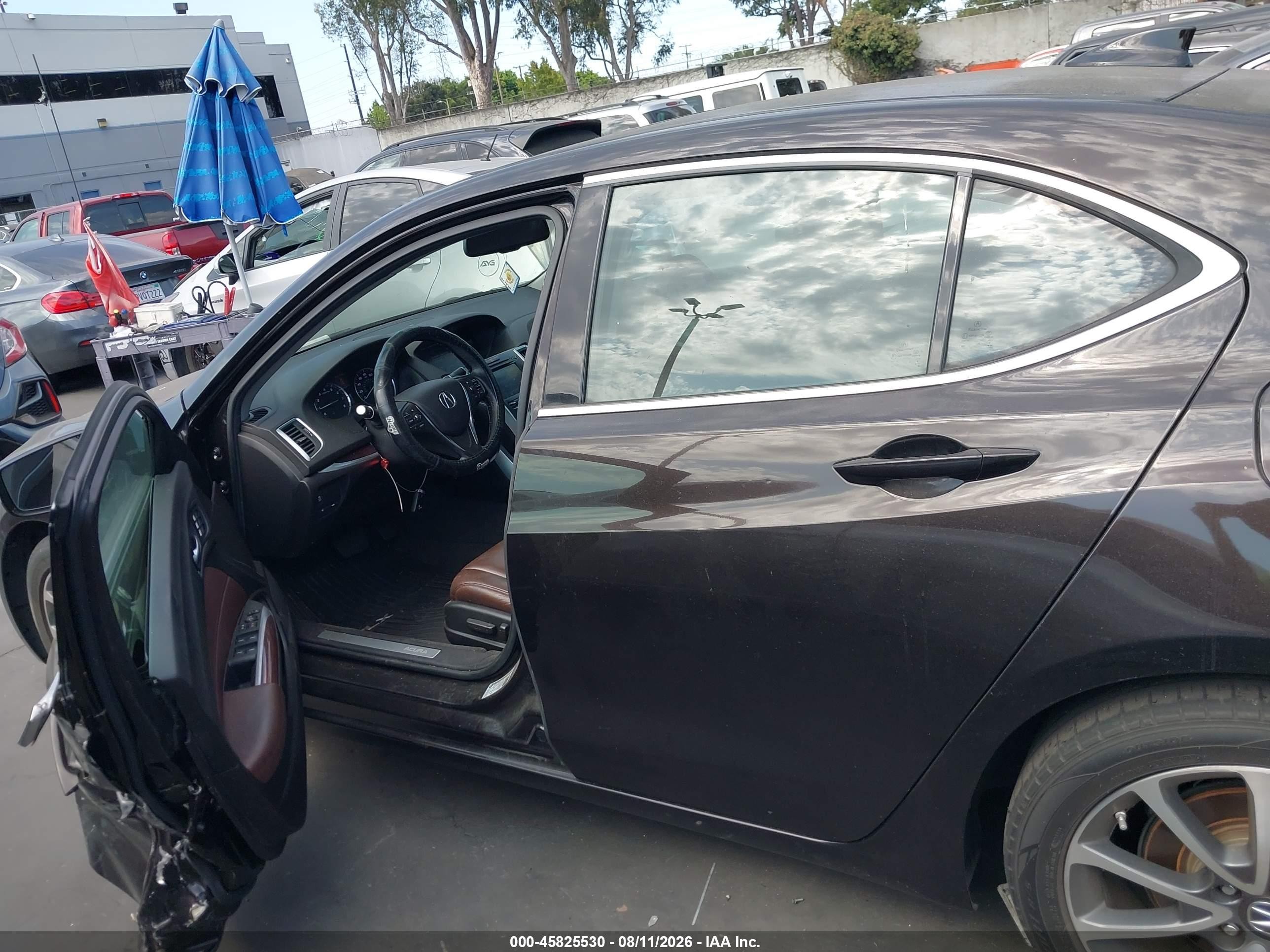 2015 Acura Tlx V6 Black vin: 19UUB2F30FA009746