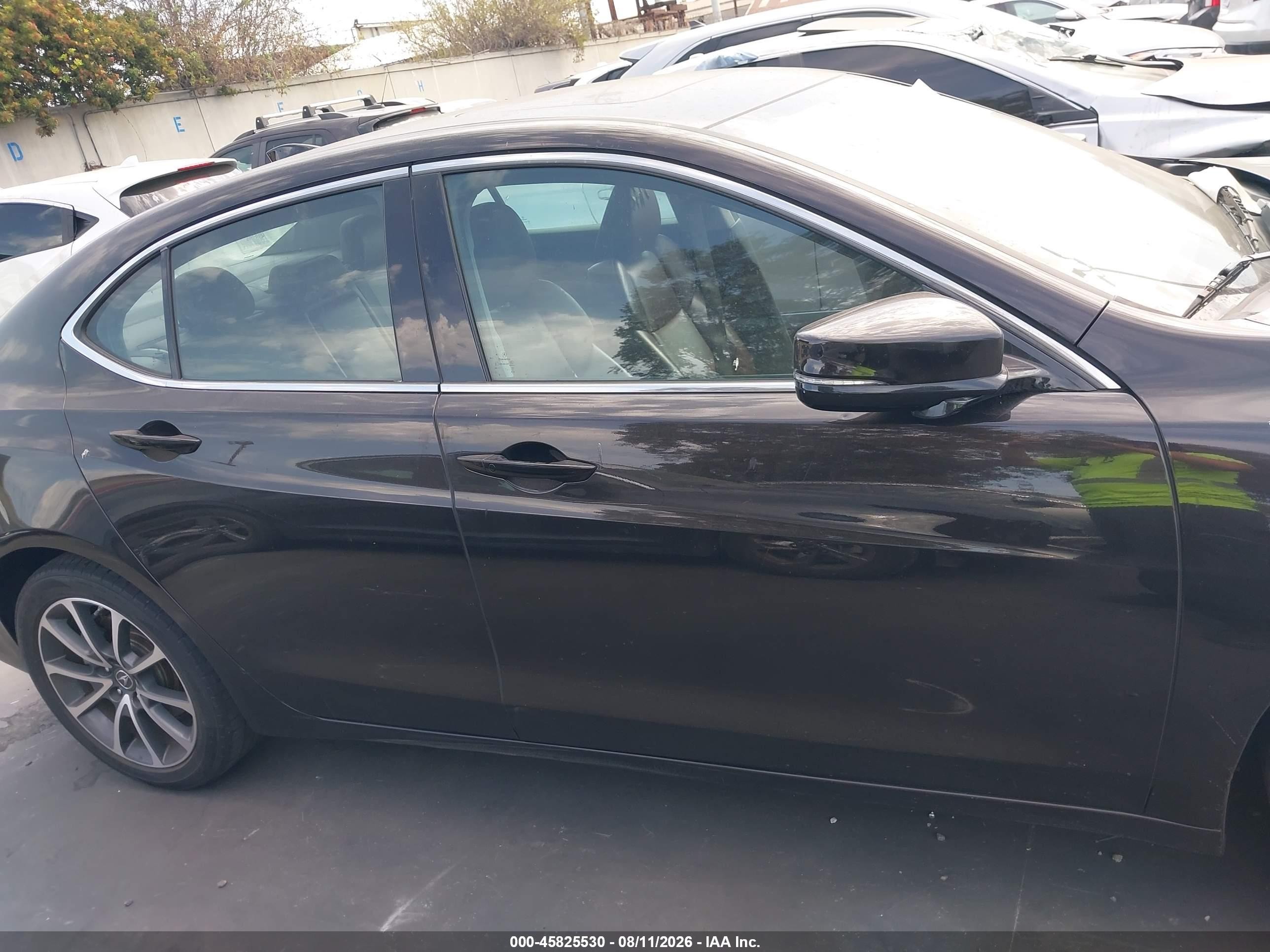 2015 Acura Tlx V6 Black vin: 19UUB2F30FA009746