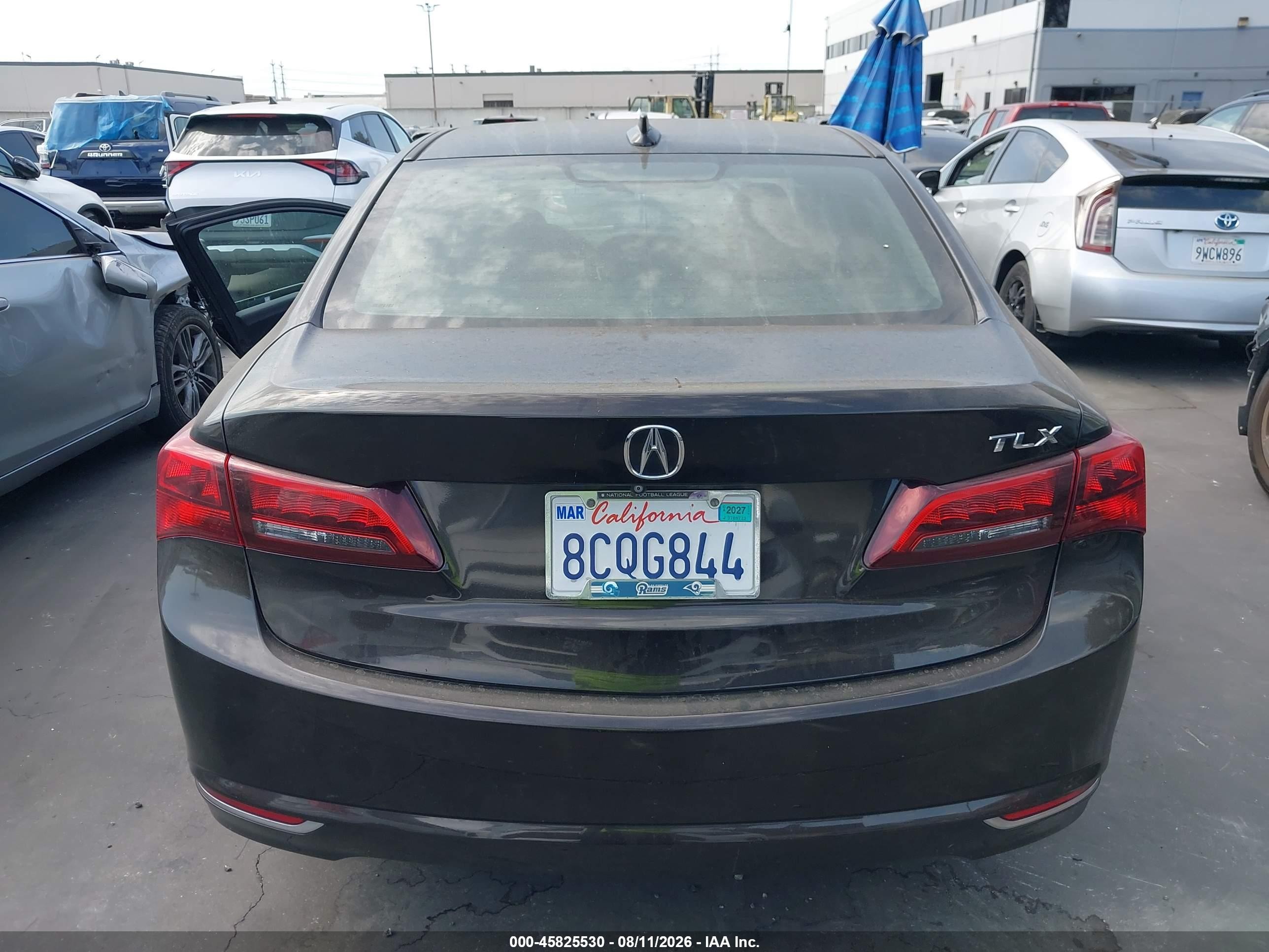 2015 Acura Tlx V6 Black vin: 19UUB2F30FA009746