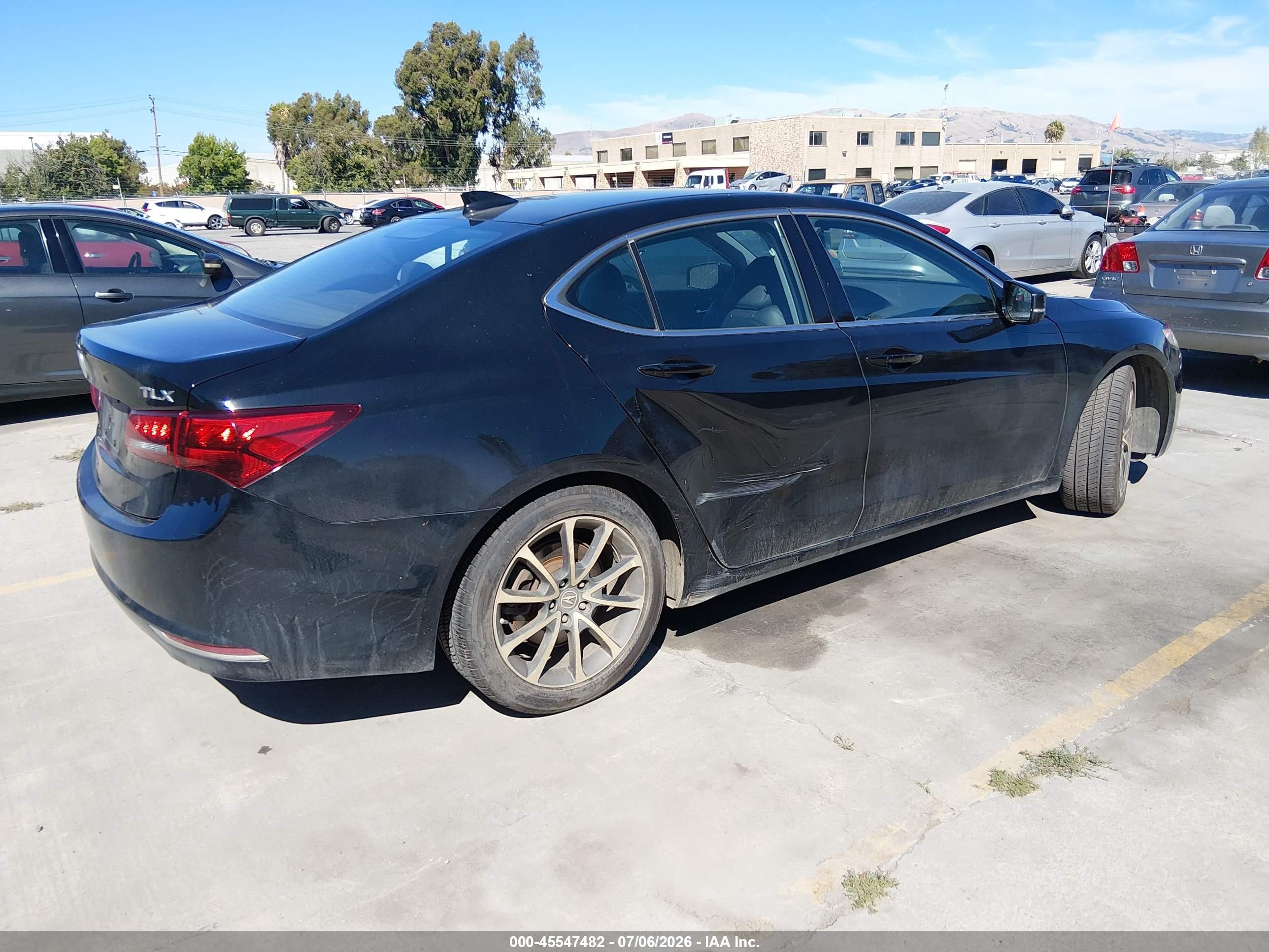 2015 Acura Tlx V6 Черный vin: 19UUB2F30FA024568