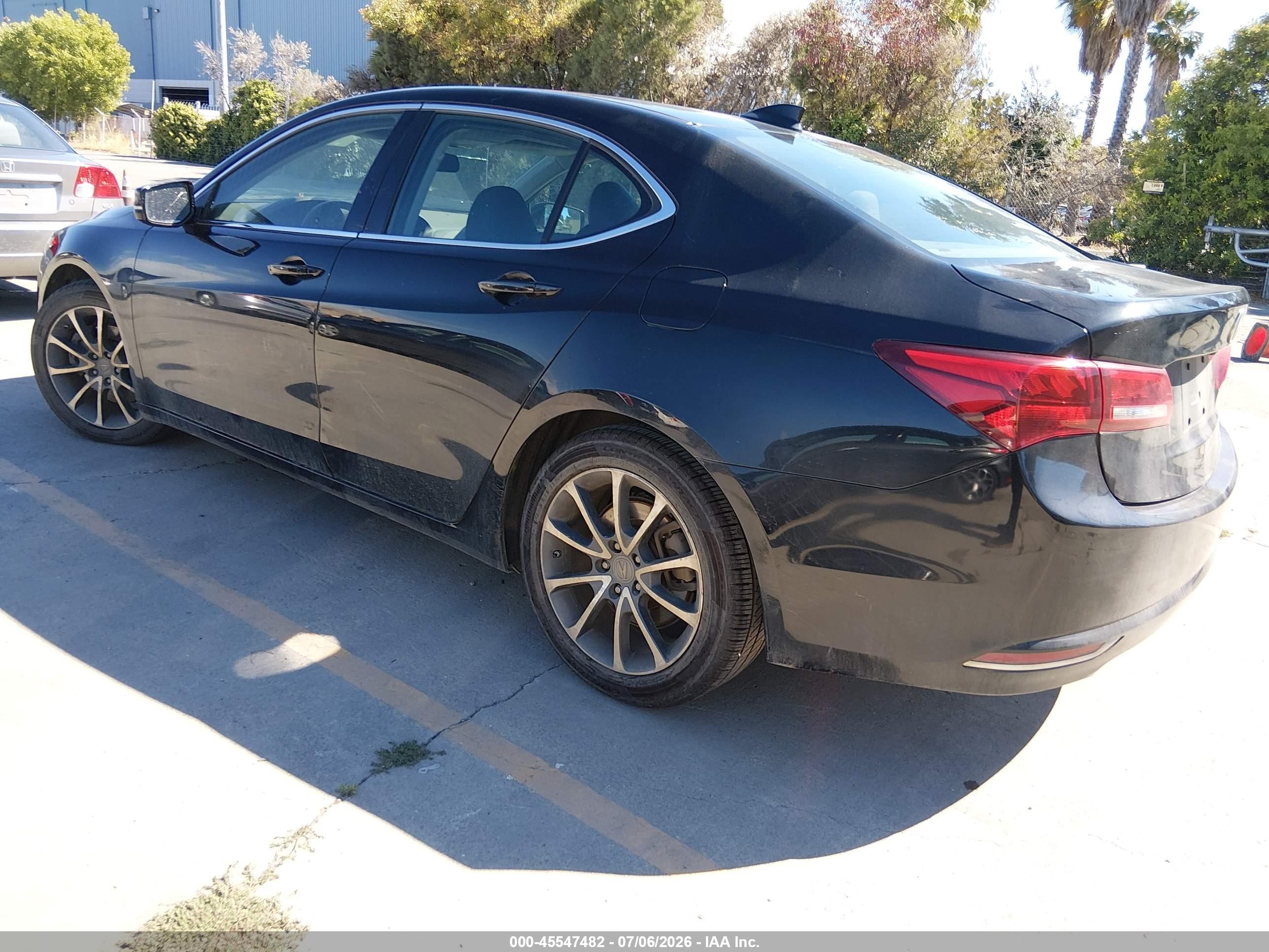 2015 Acura Tlx V6 Черный vin: 19UUB2F30FA024568
