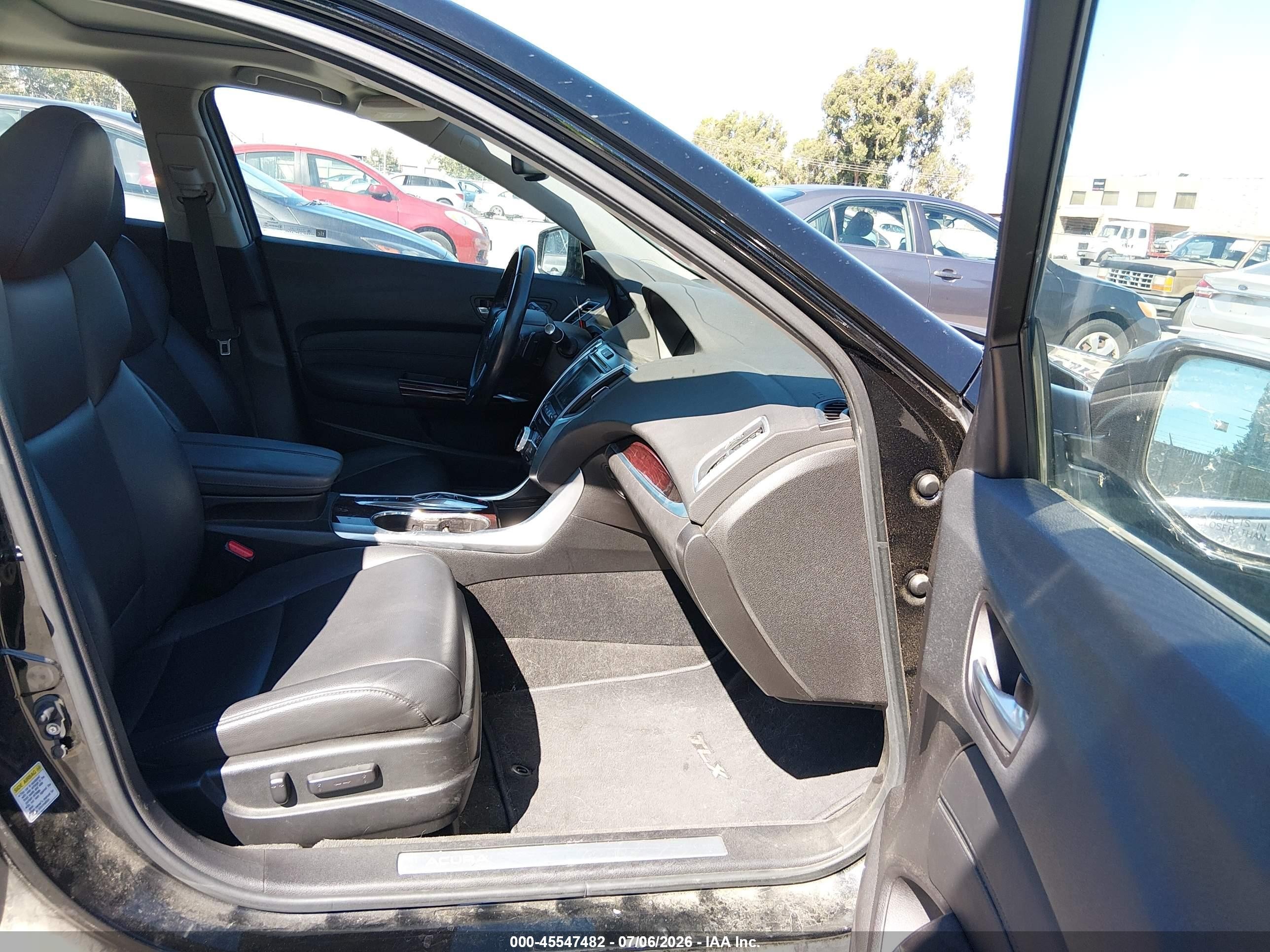2015 Acura Tlx V6 Черный vin: 19UUB2F30FA024568