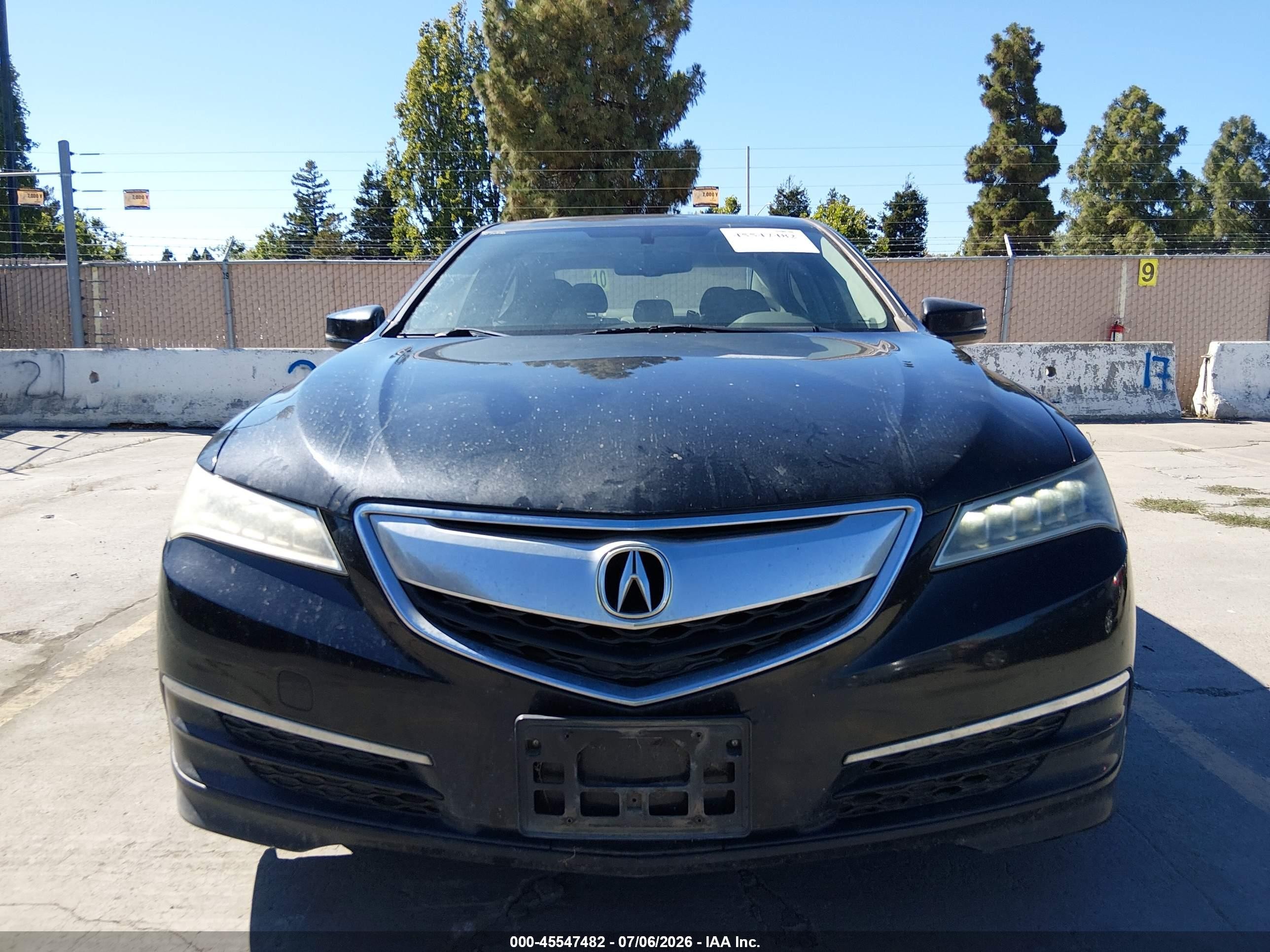 2015 Acura Tlx V6 Черный vin: 19UUB2F30FA024568