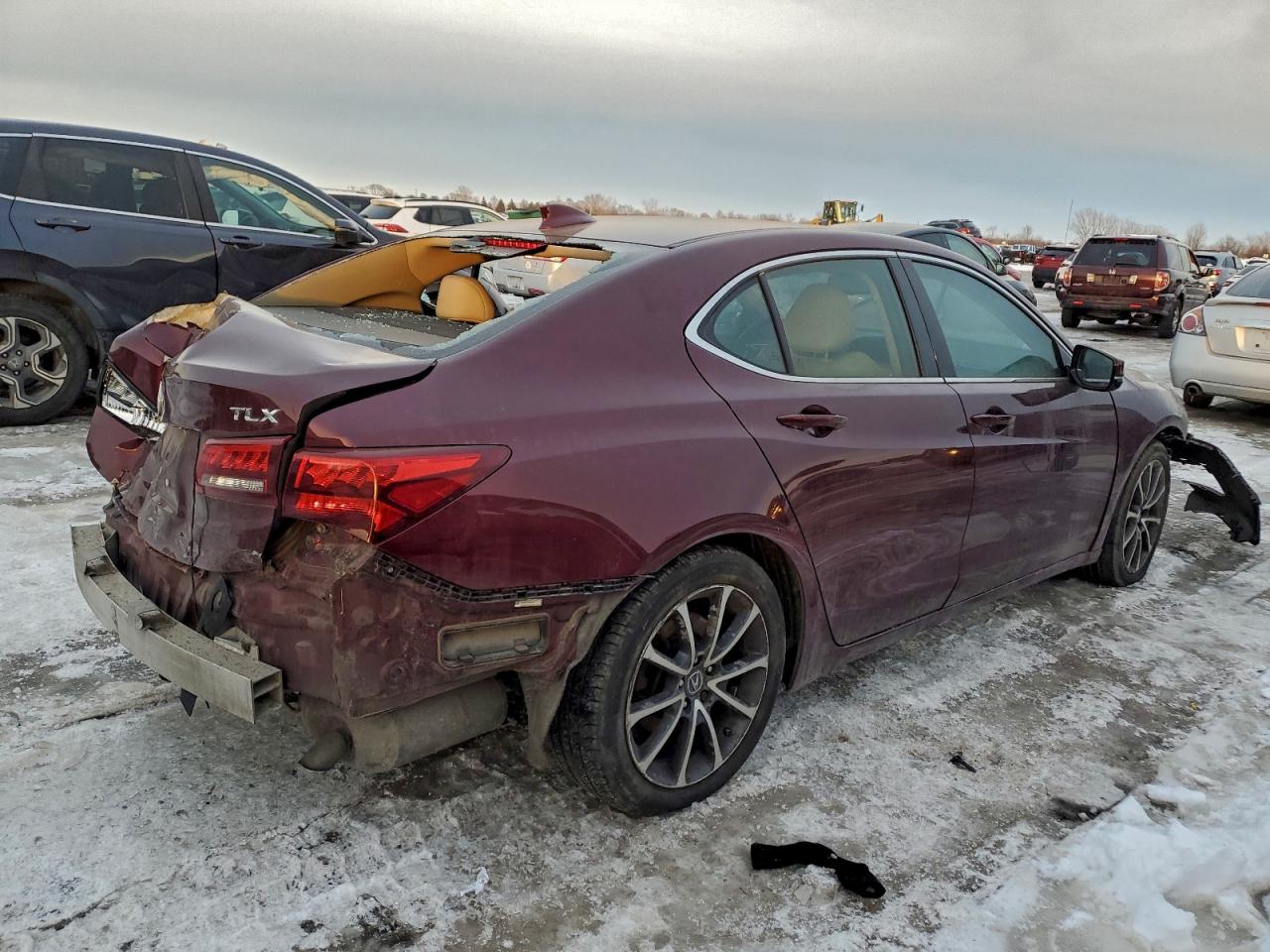 2015 Acura Tlx Burgundy vin: 19UUB2F31FA017080