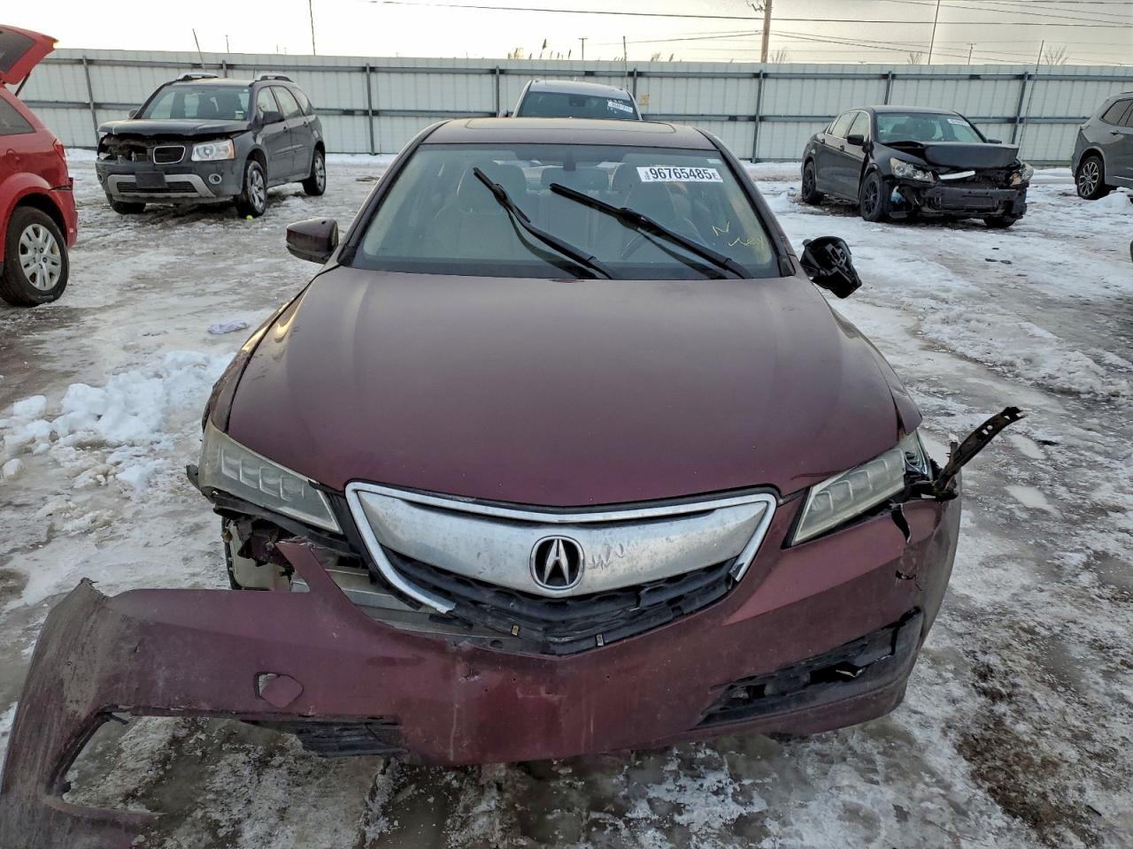 2015 Acura Tlx Burgundy vin: 19UUB2F31FA017080