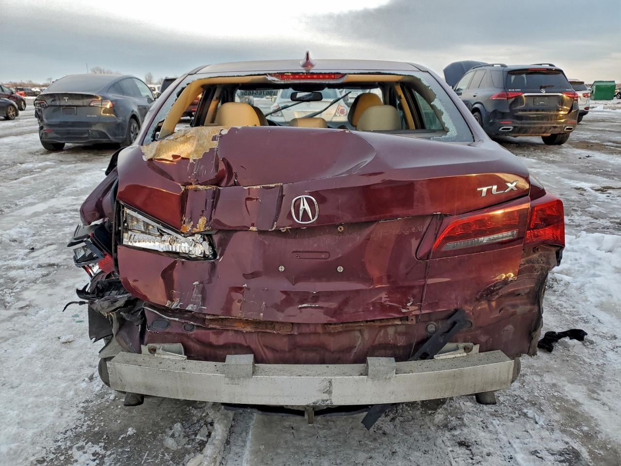 2015 Acura Tlx Burgundy vin: 19UUB2F31FA017080