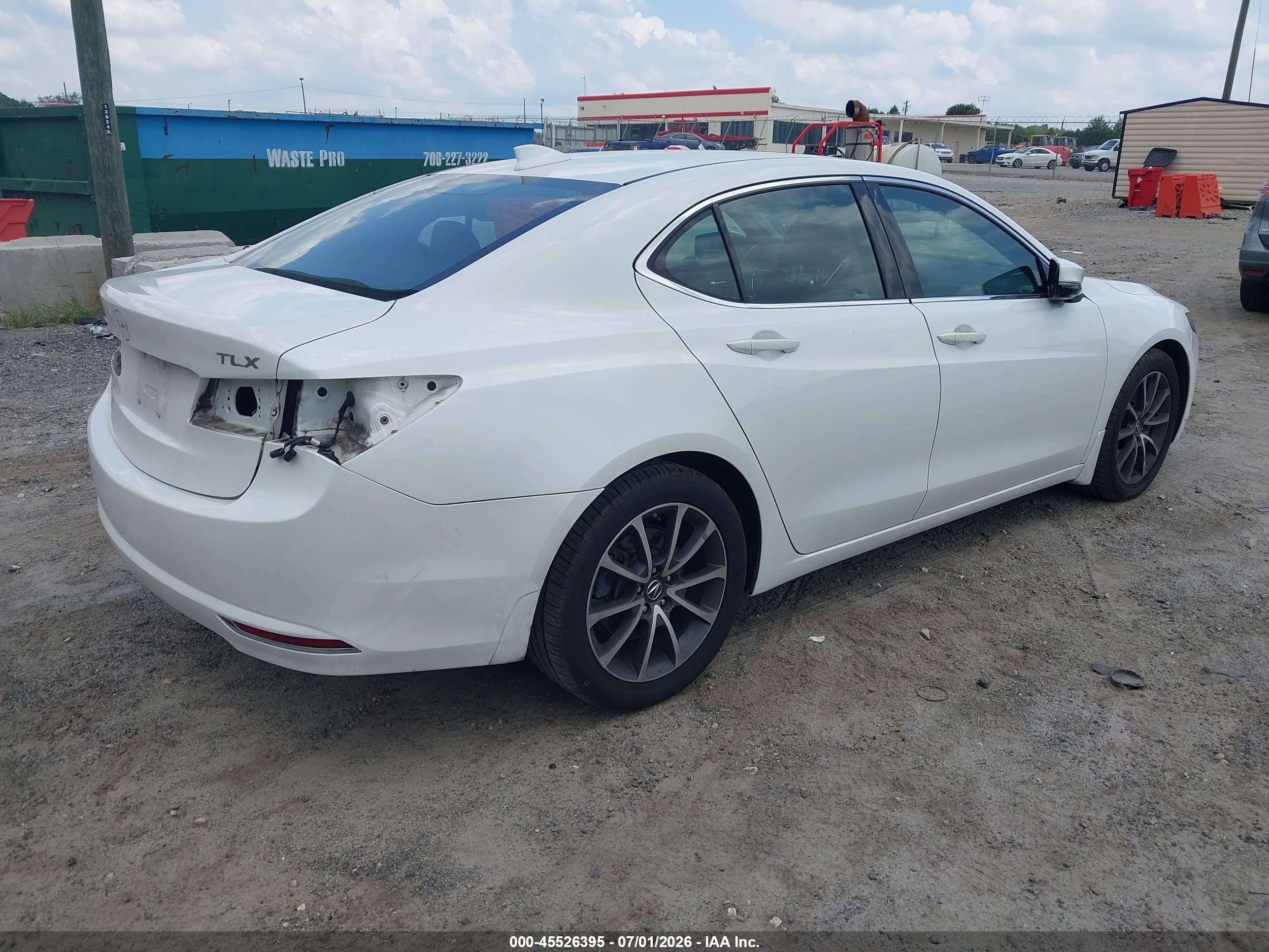 2015 Acura Tlx V6 White vin: 19UUB2F31FA020531