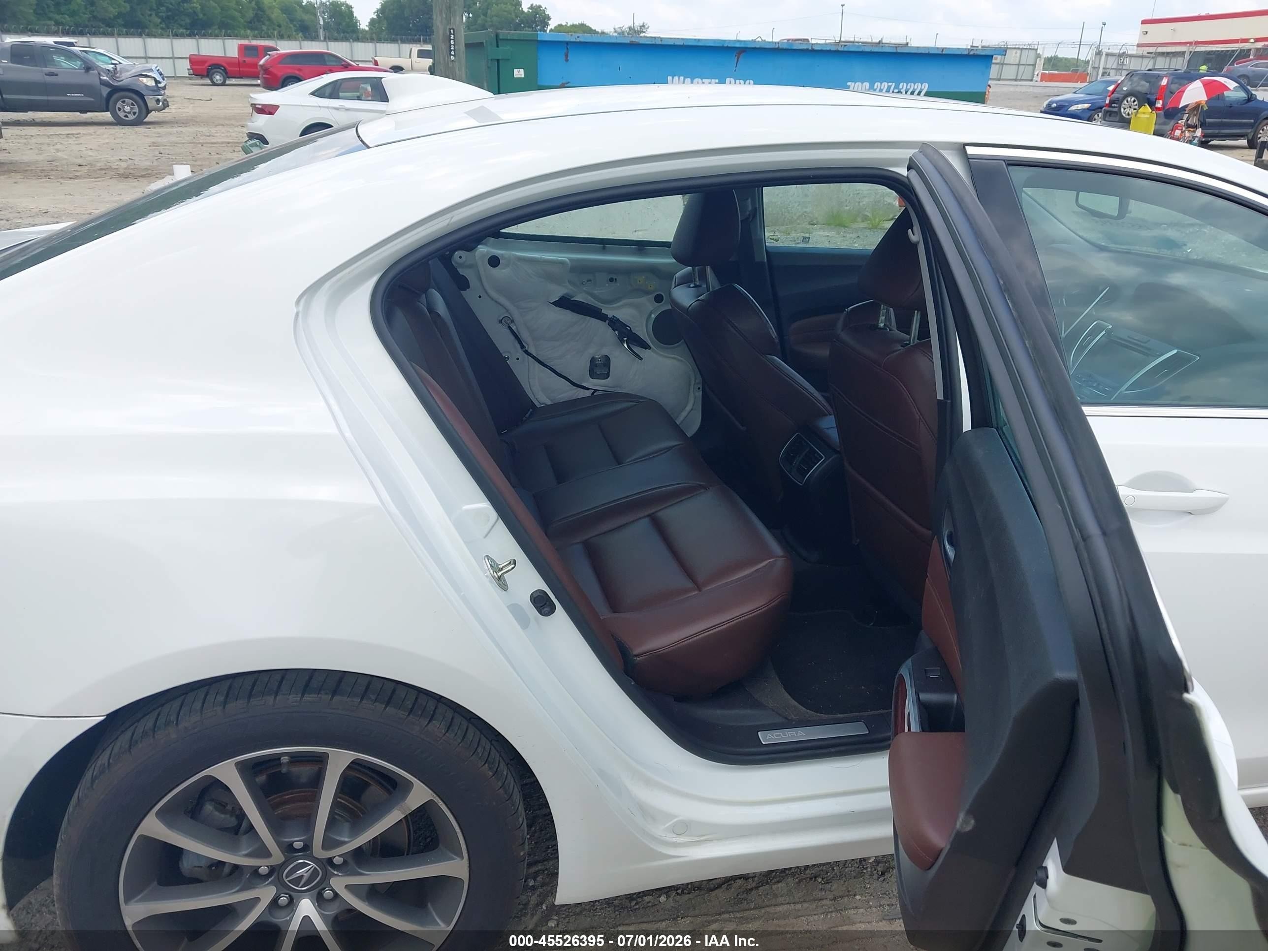 2015 Acura Tlx V6 White vin: 19UUB2F31FA020531