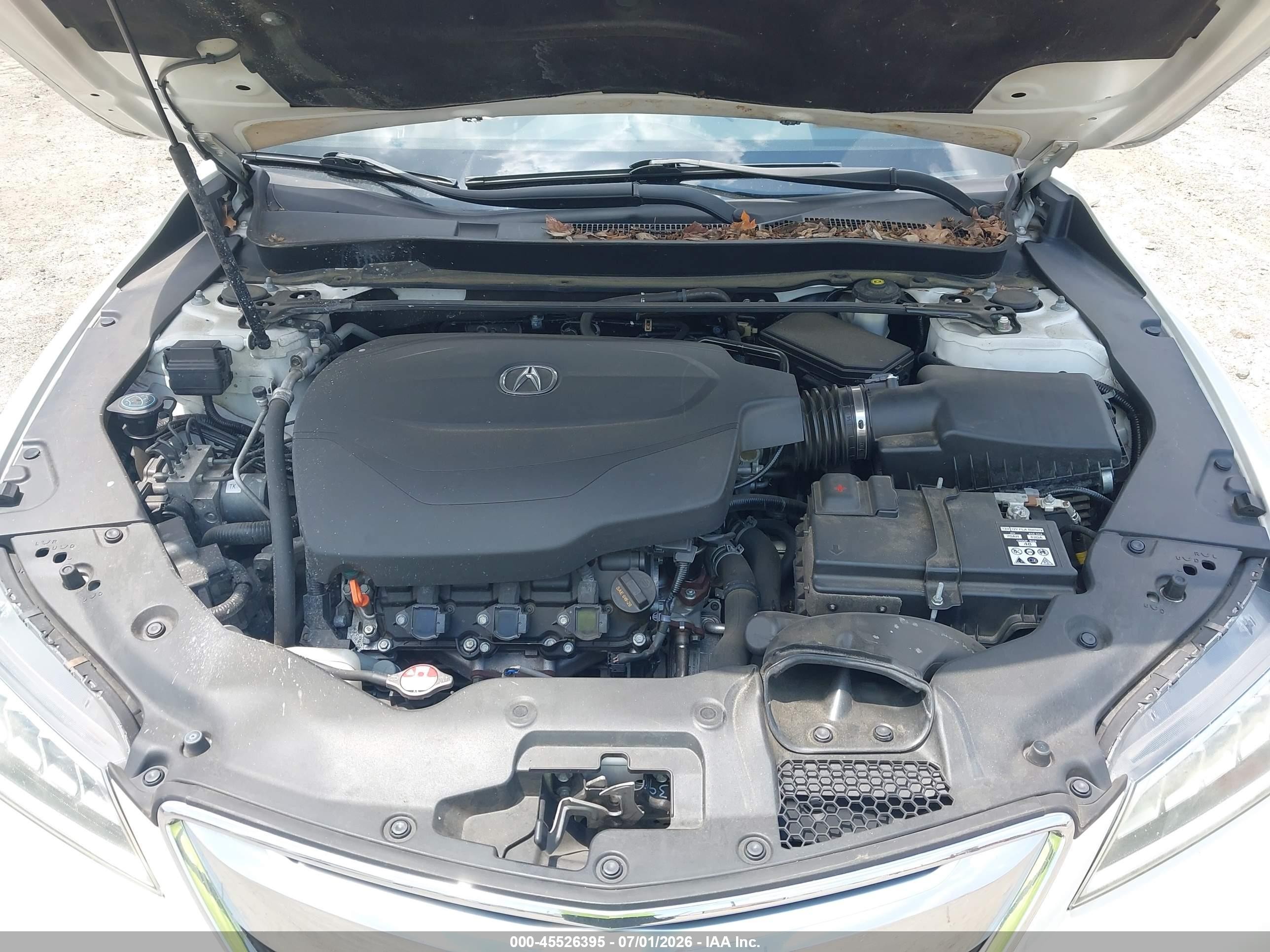 2015 Acura Tlx V6 White vin: 19UUB2F31FA020531