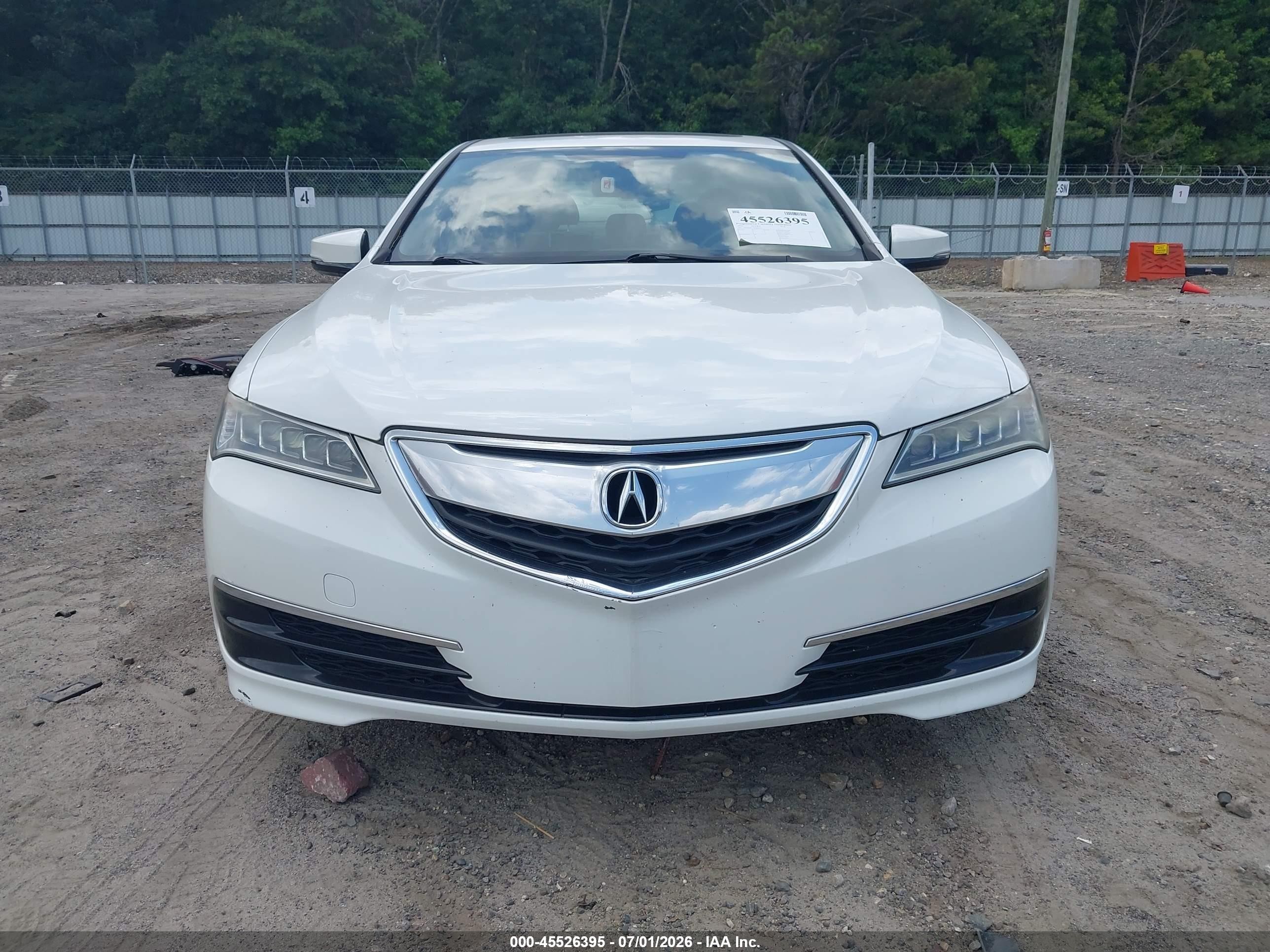 2015 Acura Tlx V6 White vin: 19UUB2F31FA020531