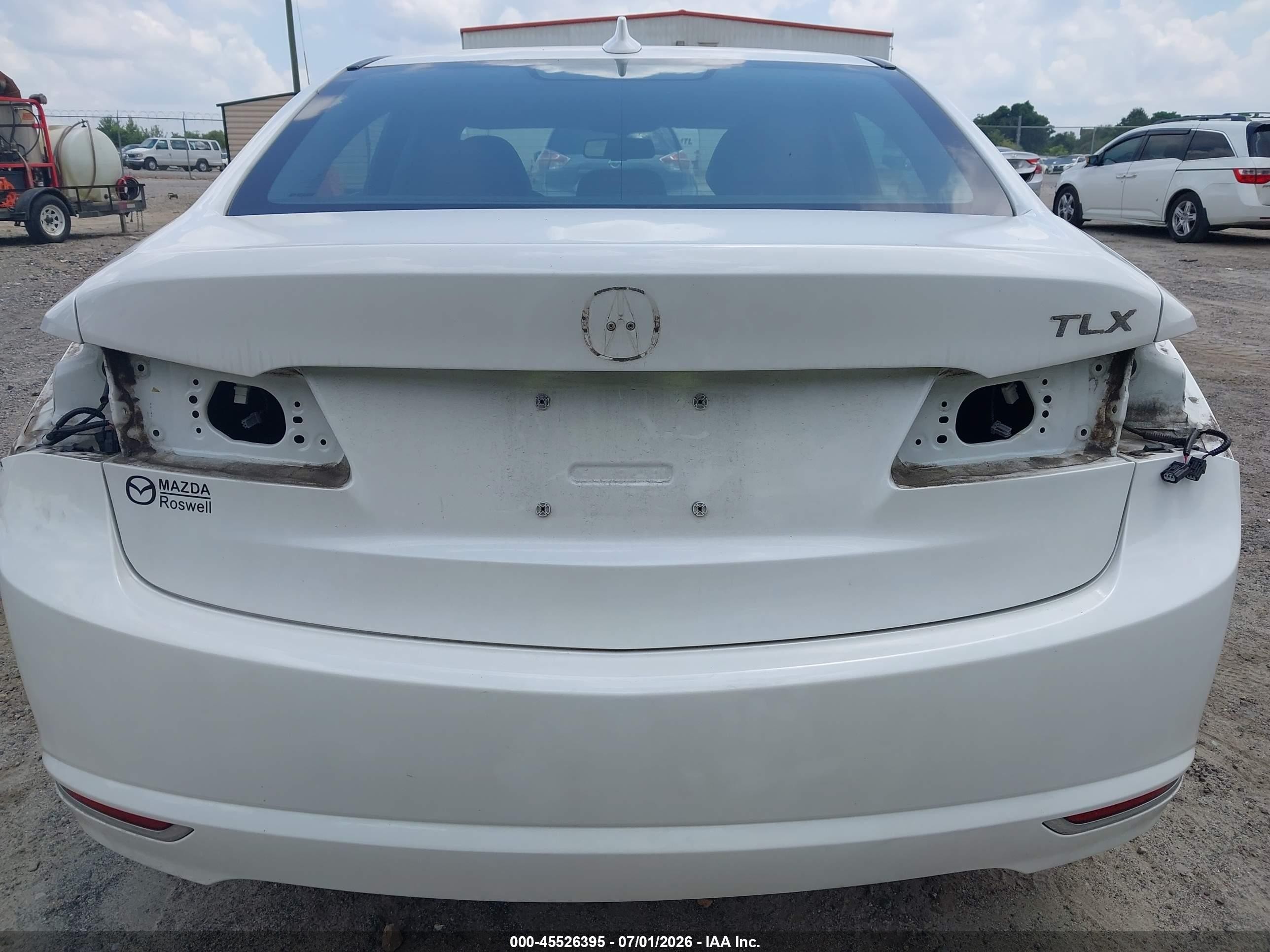 2015 Acura Tlx V6 White vin: 19UUB2F31FA020531
