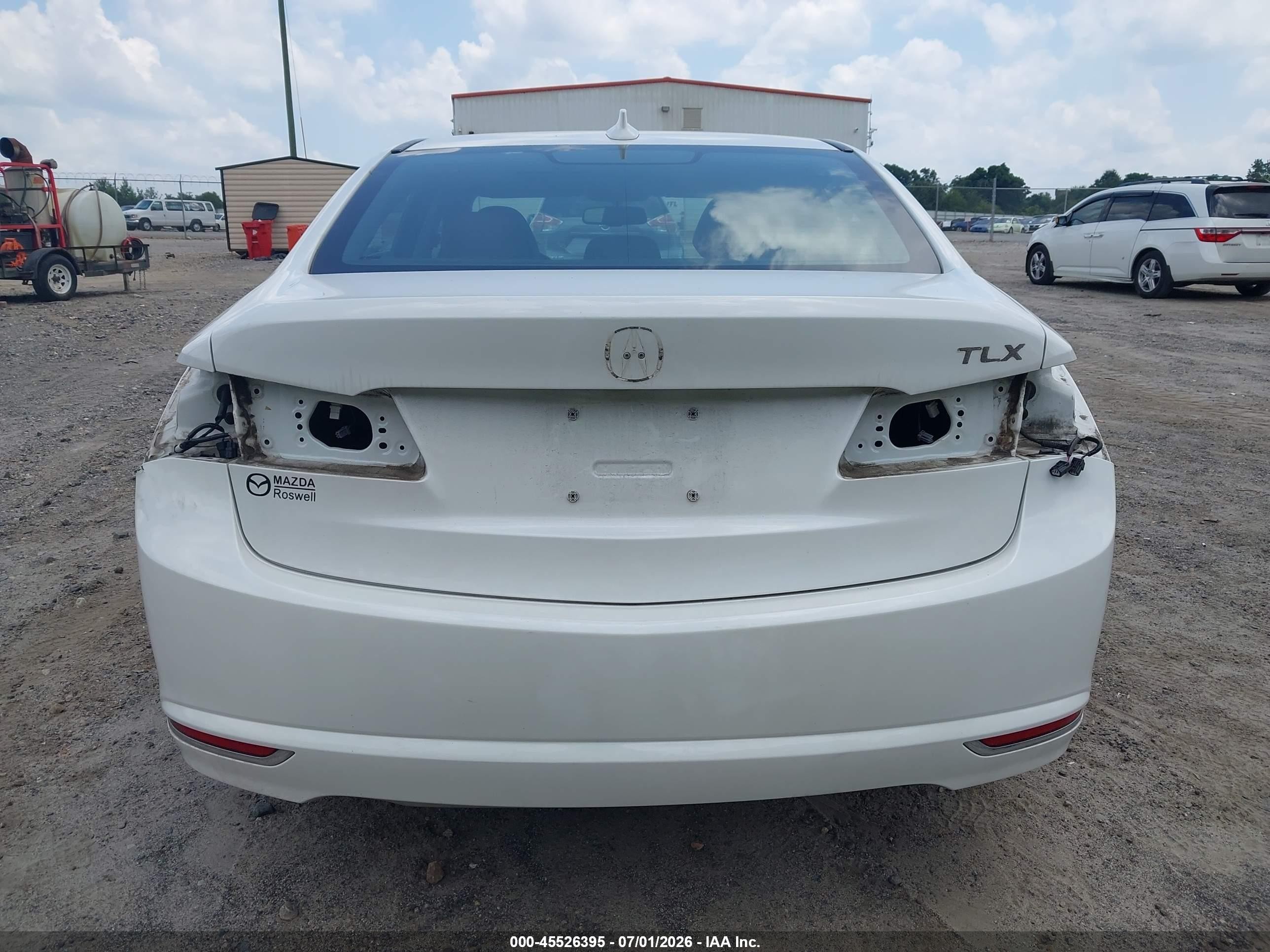 2015 Acura Tlx V6 White vin: 19UUB2F31FA020531